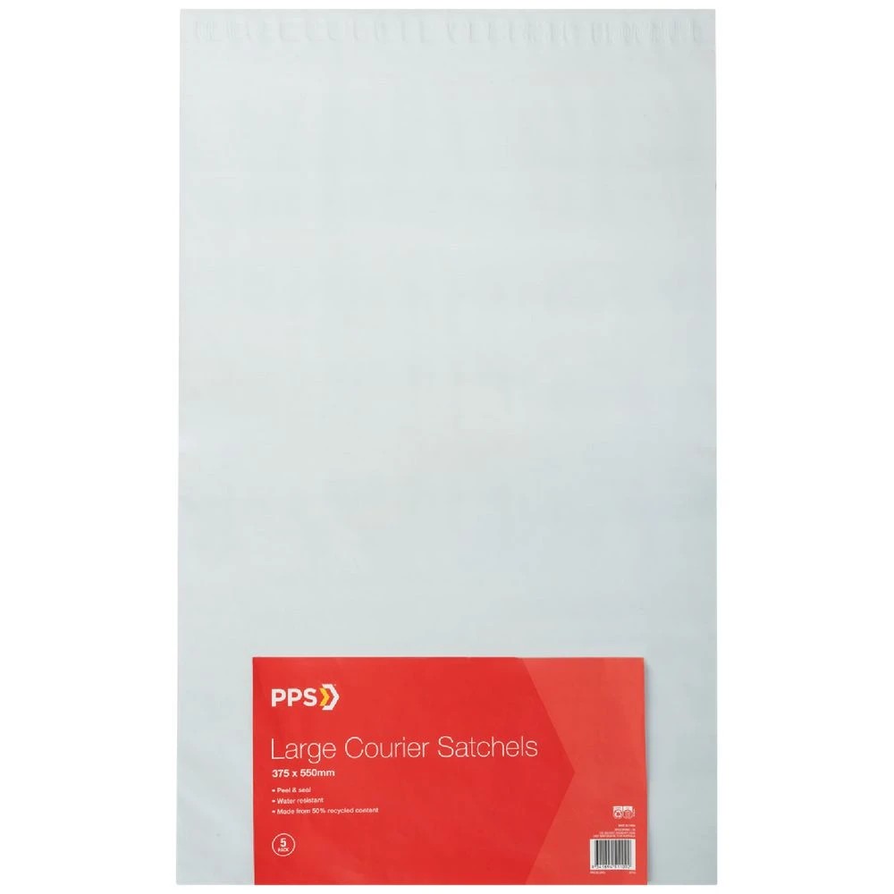 1 PPS Courier Bag Large 375 x 550mm 5 Pack, 1 of 4