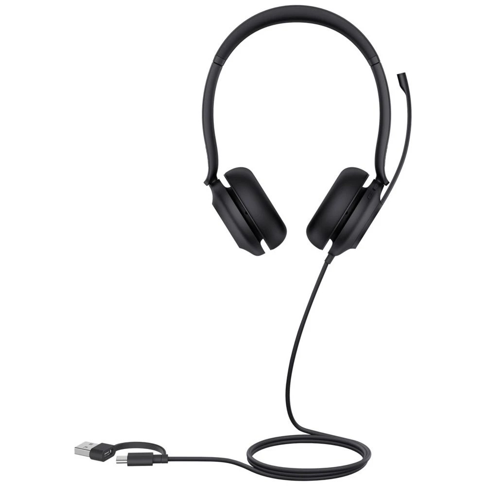 1 Yealink UH35 Dual On-Ear Corded Headset Black, 1 of 6