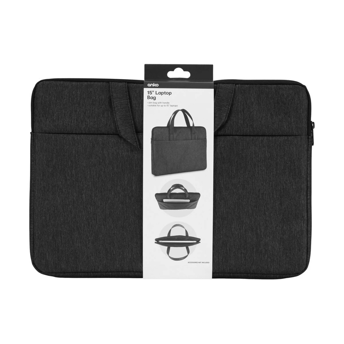 8 15in. Laptop Bag - Black, 8 of 8
