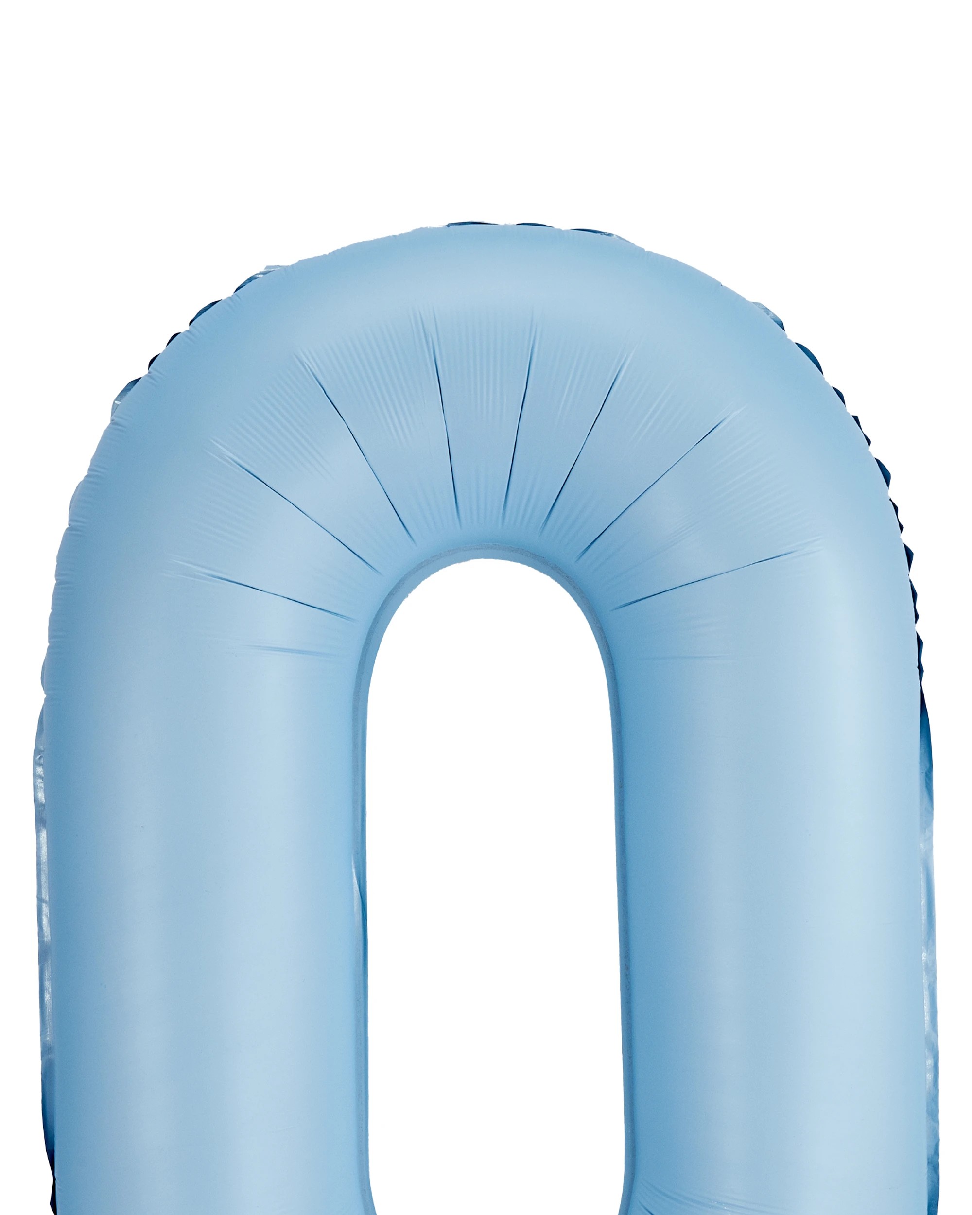 2 Giant Matte Blue Number 0 Foil Balloon, 2 of 5