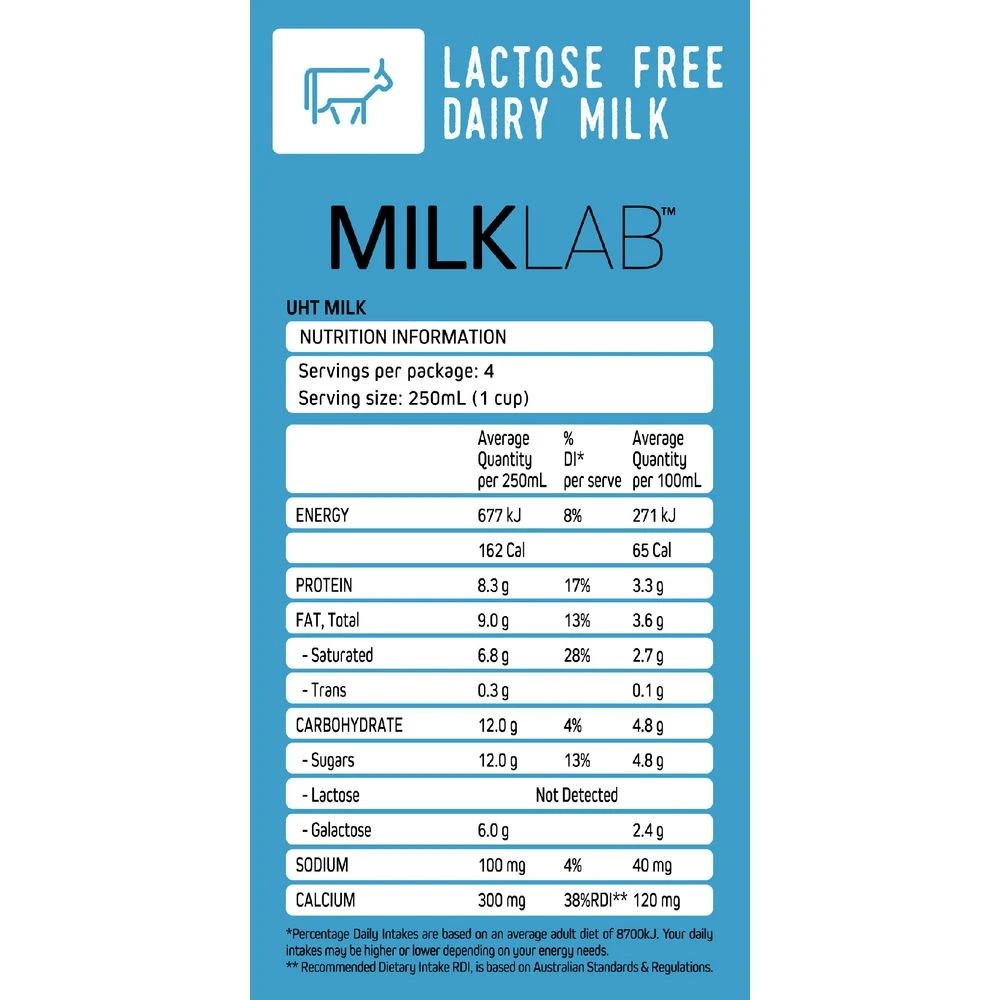 3 MilkLab Lactose-free Milk 1L 12 Pack, 3 of 3
