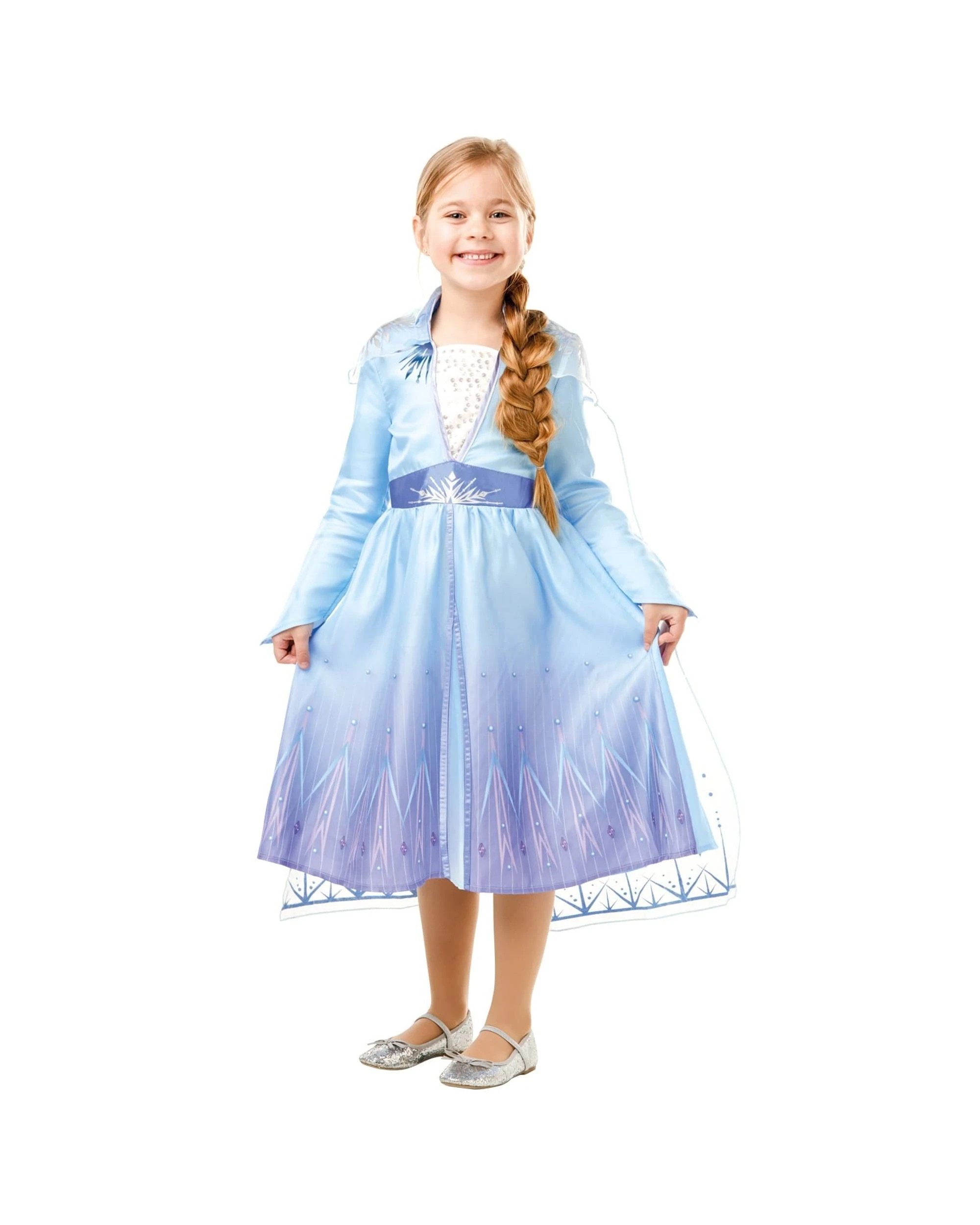 1 Disney Frozen 2 Elsa Child Costume 7-8 Years, 1 of 4