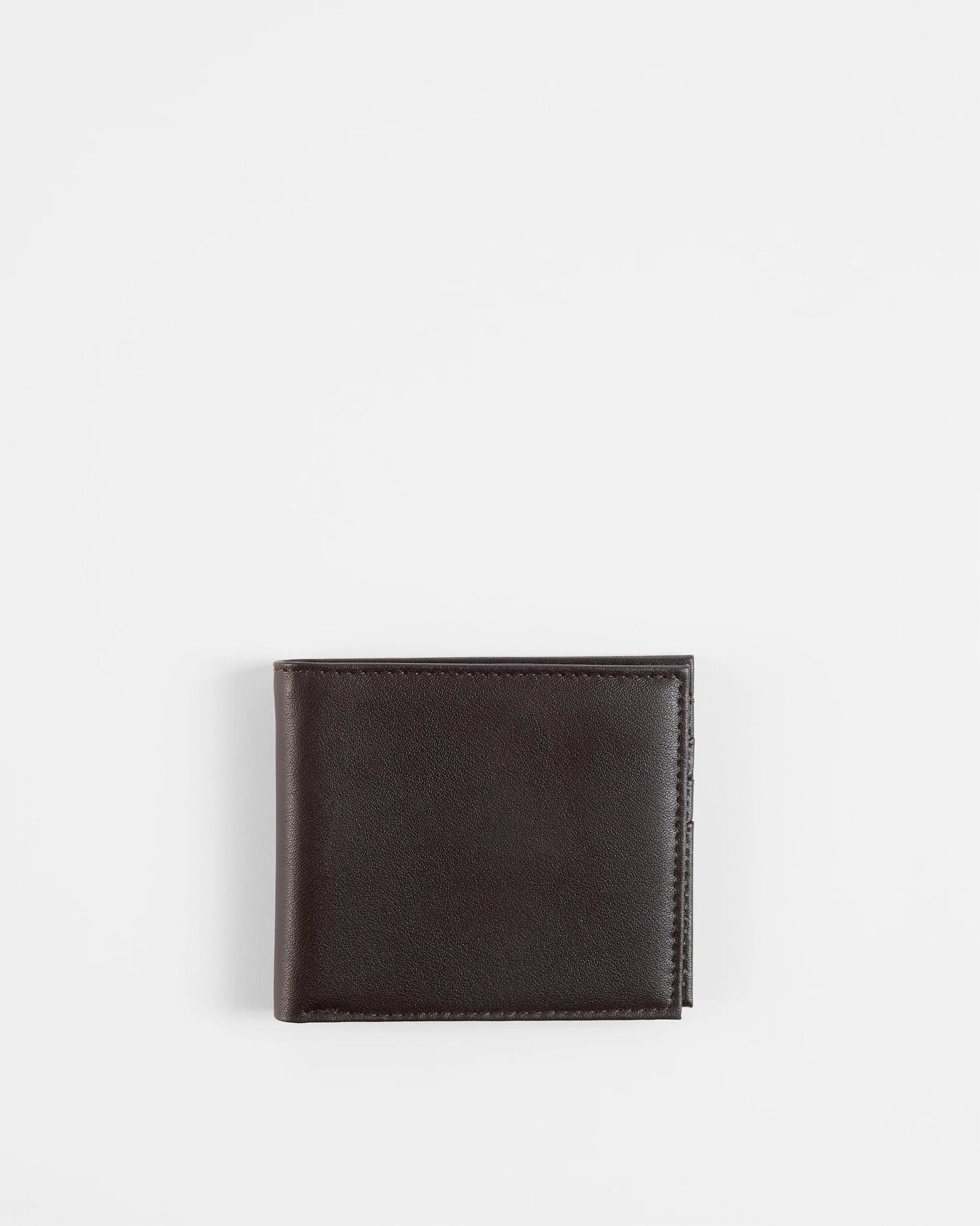 1 Target Mens Genuine Leather Wallet CHOCOLATE, 1 of 1