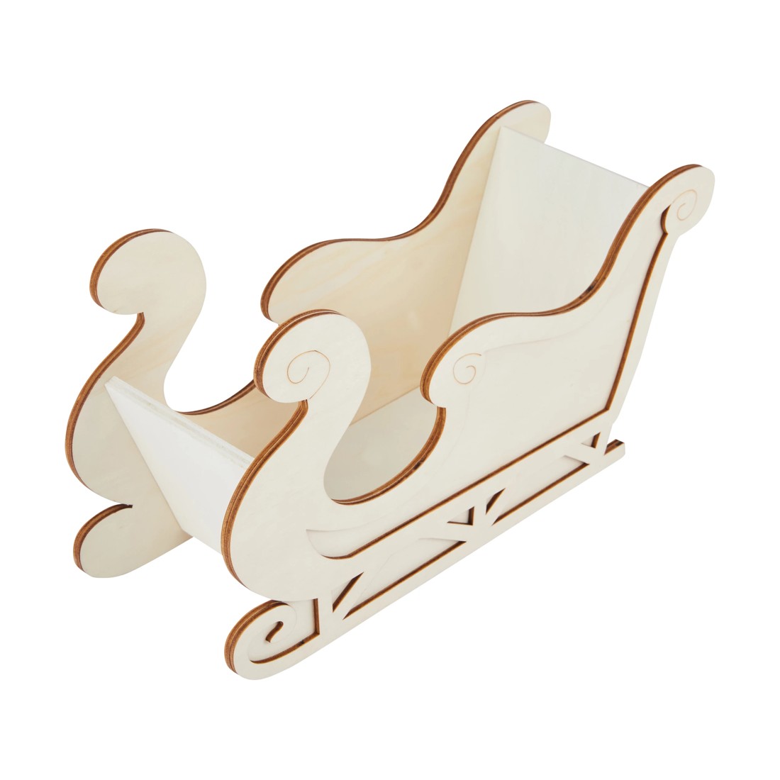 2 Craft Wood Blank Christmas Sleigh, 2 of 3