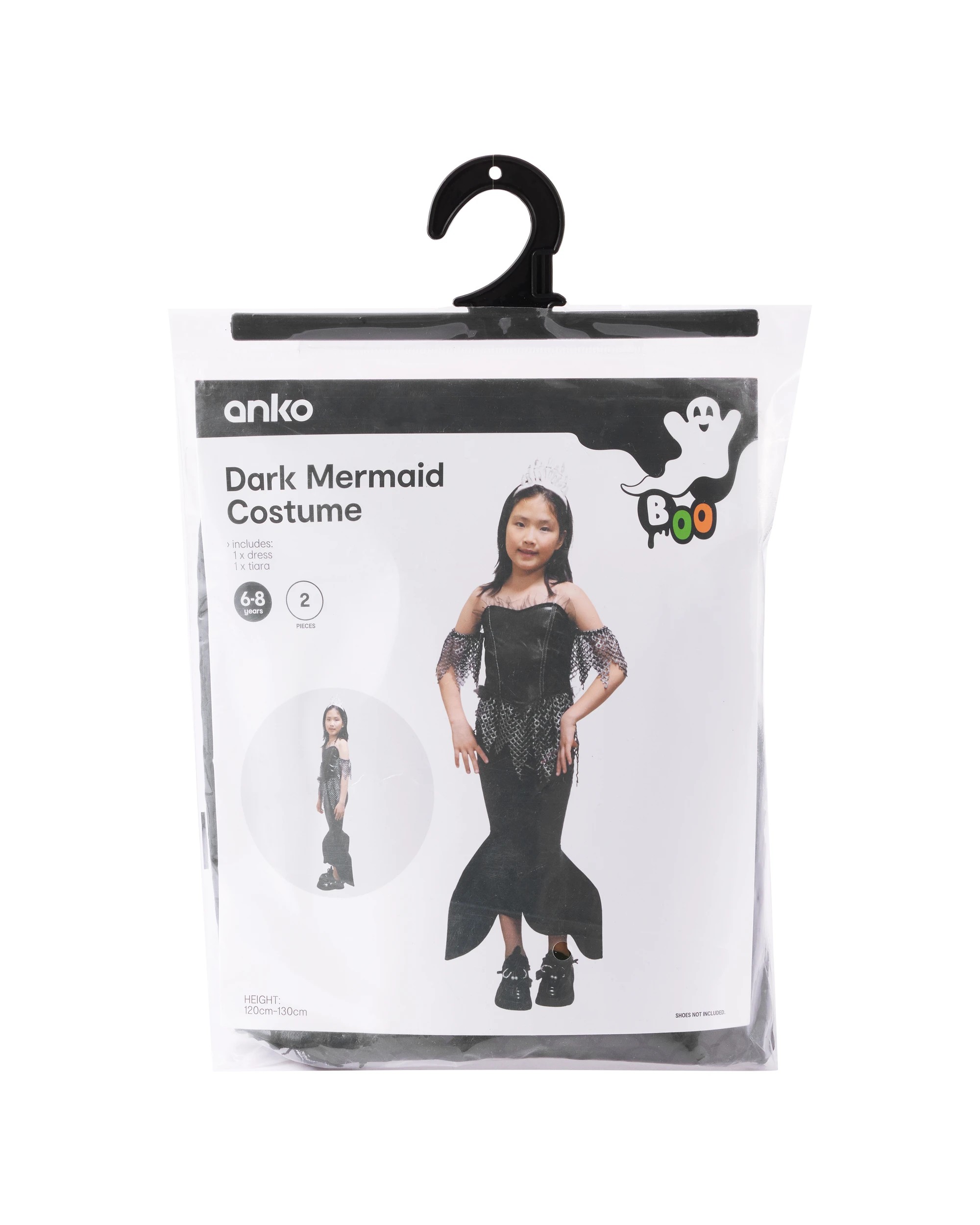 9 2 Piece Dark Mermaid Costume - Ages 6-8, 9 of 10