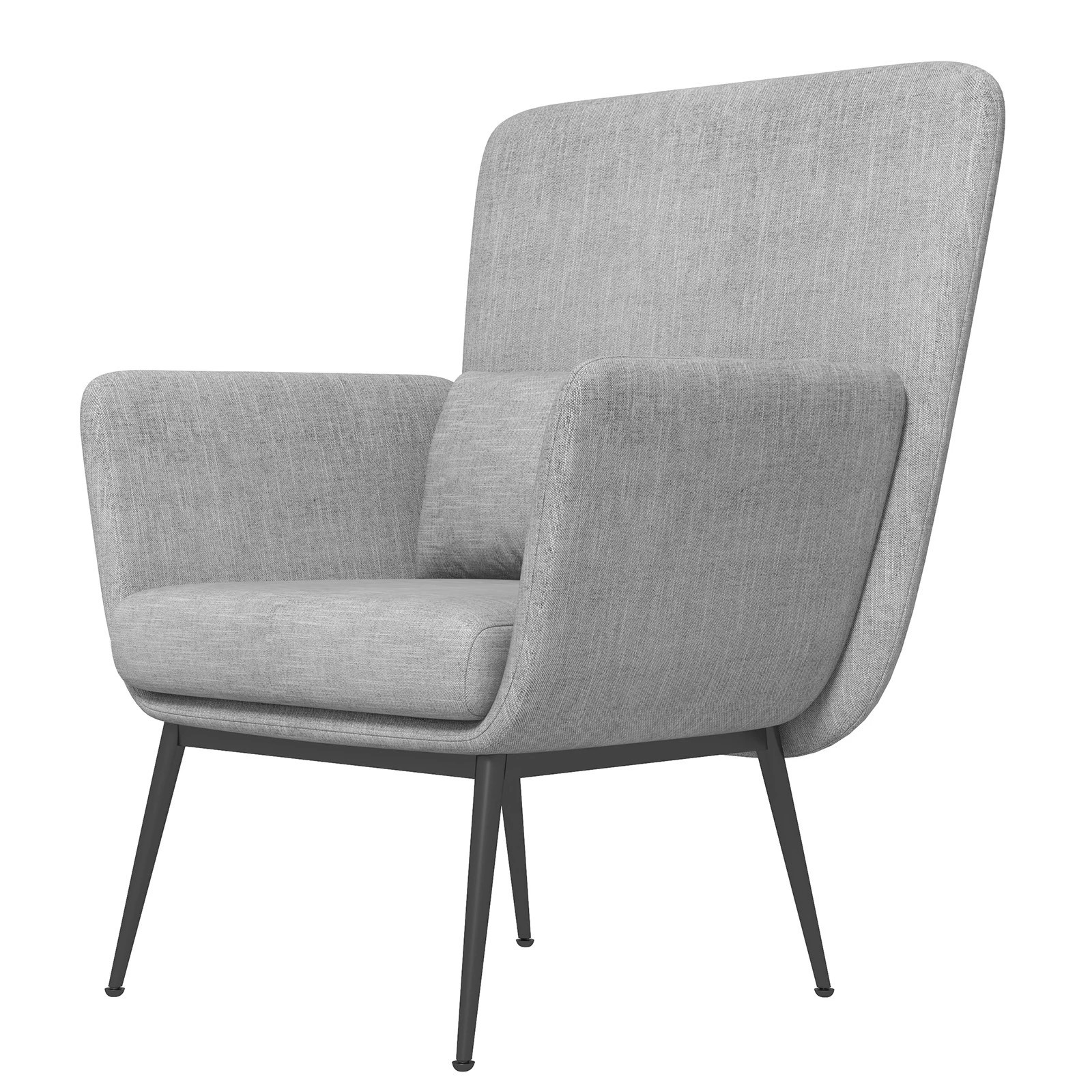 9 Casa Decor Cora Accent Chair Occasional Fabric Luxury Upholstered Light Grey - Grey, 9 of 10