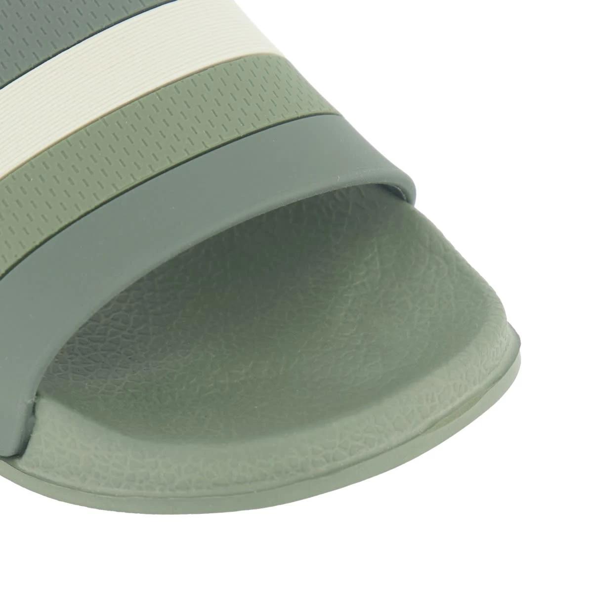4 Junior Pool Slides Stripe Grn, 4 of 5