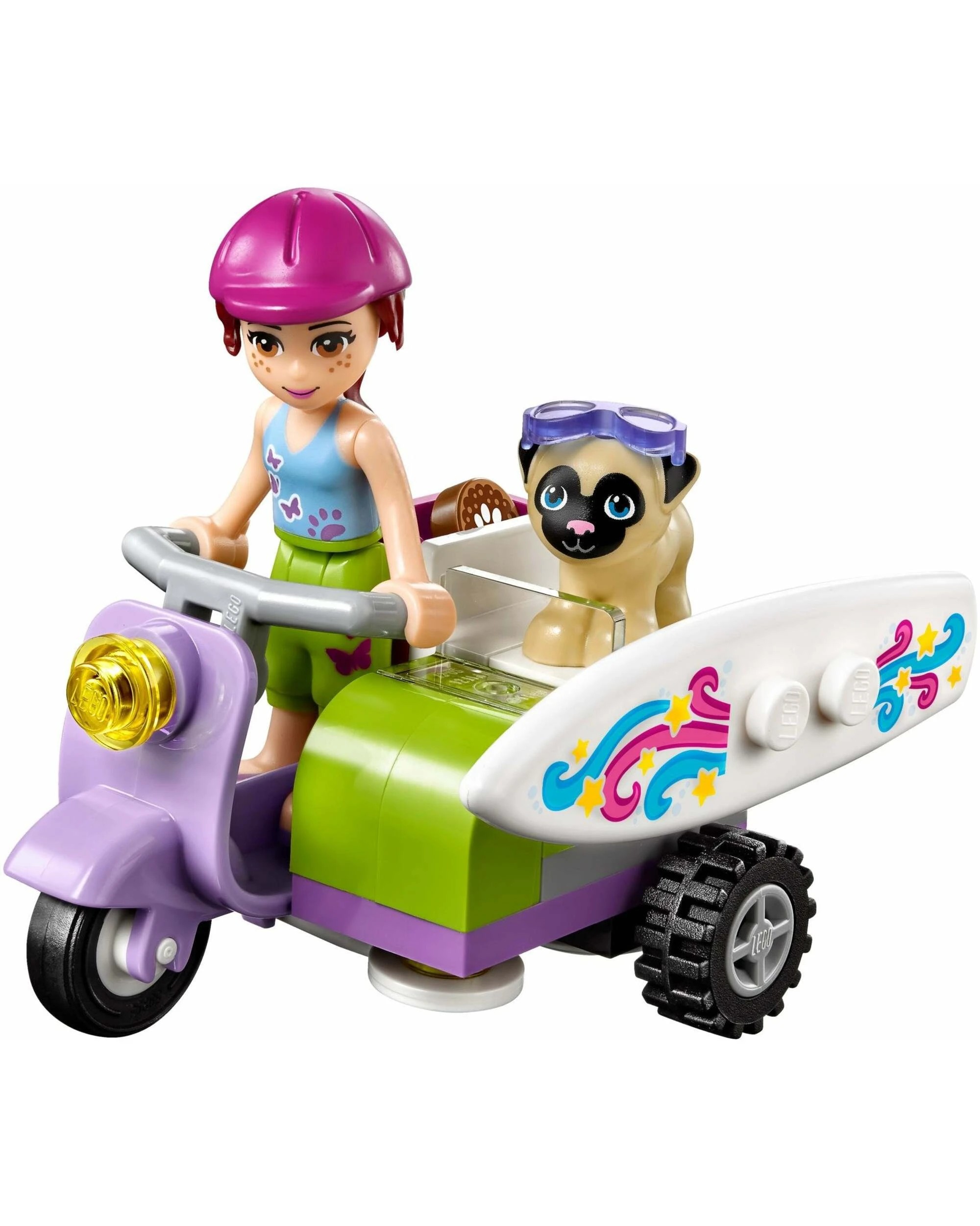 2 LEGO 41306 Mia's Beach Scooter with Sidecar & Pug, 2 of 4