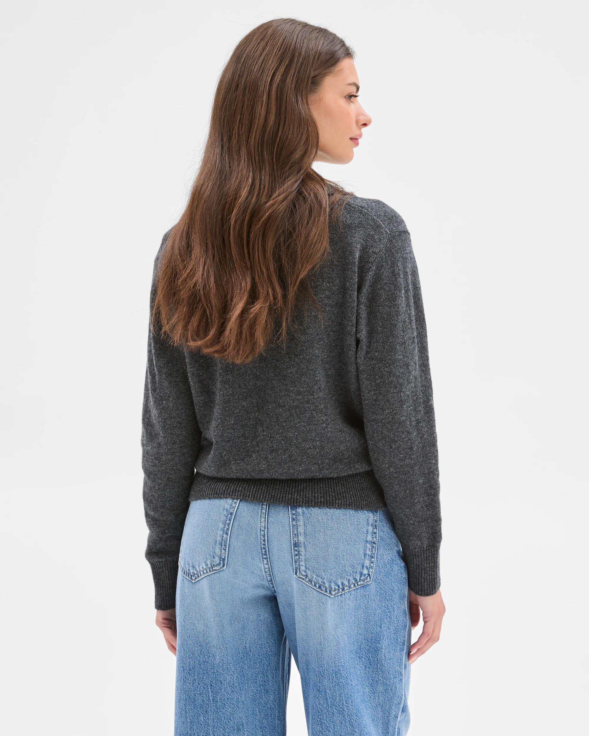 8 Target Petites Petites Charcoal Lambswool Polo Jumper BROWN, 8 of 8