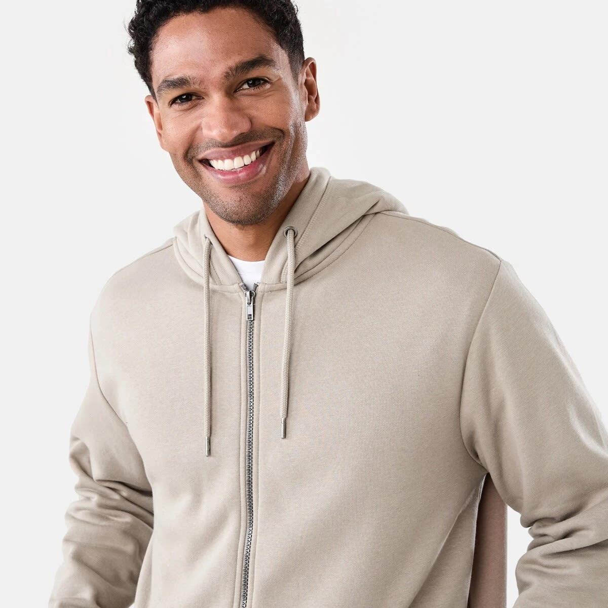6 Comfort Zip Through Hoodie Bge Sand, 6 of 8