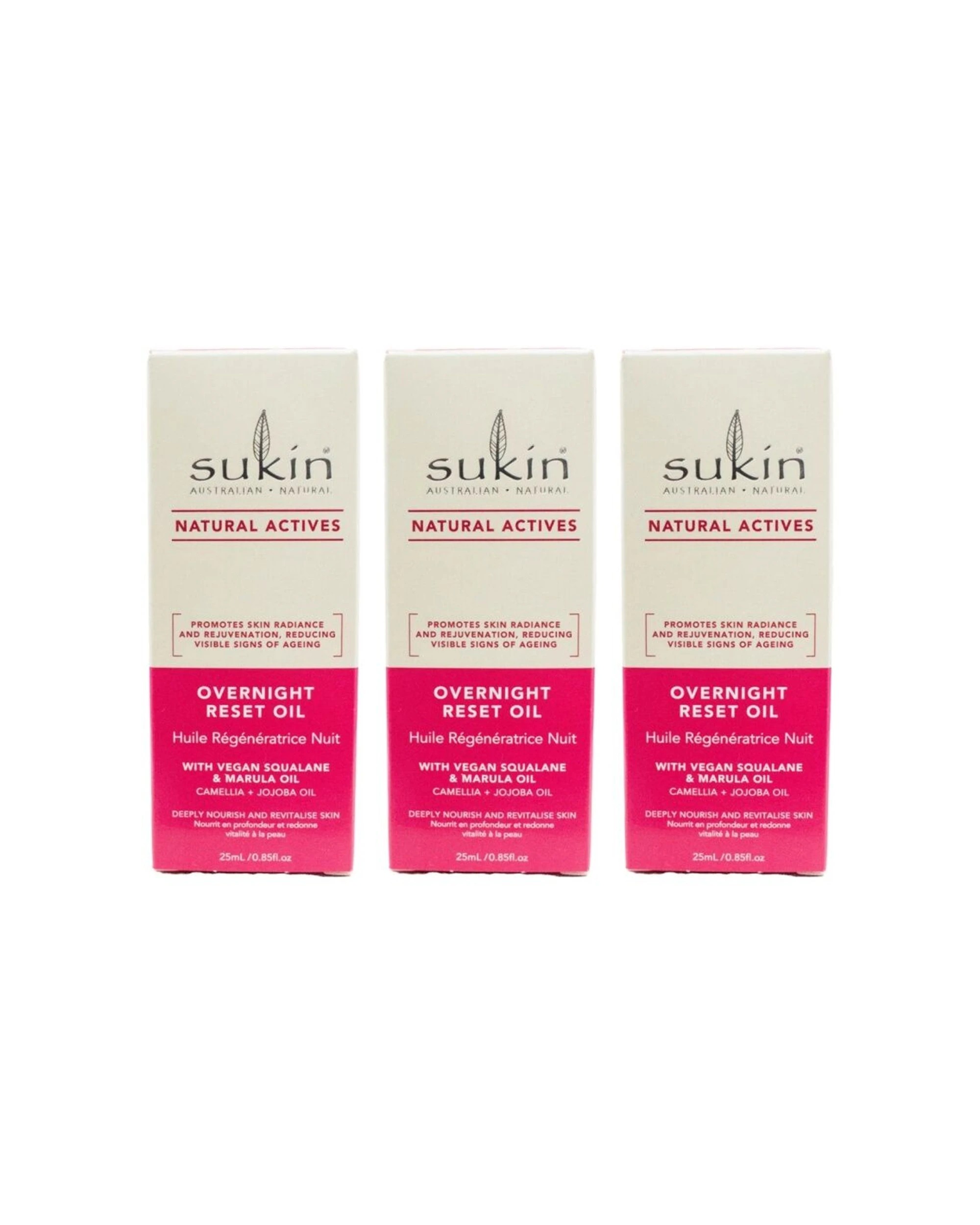 1 Sukin Overnight Reset Oil Serum Camellia Jojoba Oil Skincare 3 Pack - Multi, 1 of 4