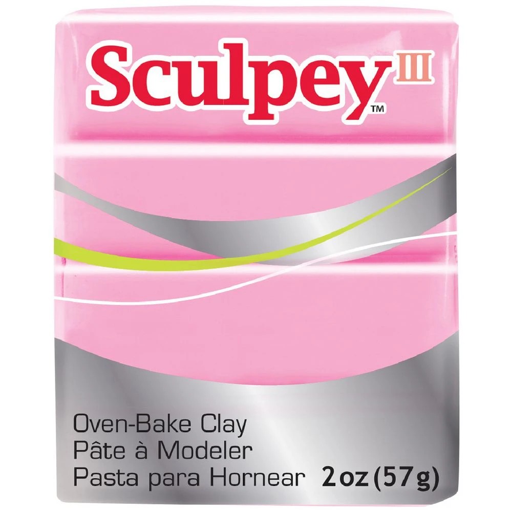 1 Sculpey III Modelling Clay Dusty Rose 57g, 1 of 3