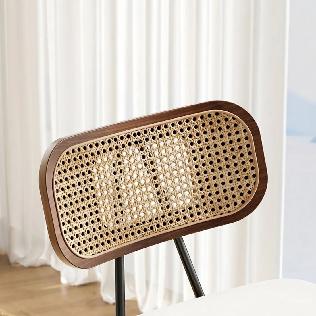 3 4x Artiss Bar Stools Kitchen Counter Rattan Chairs PU Leather Padding - Brown, 3 of 5