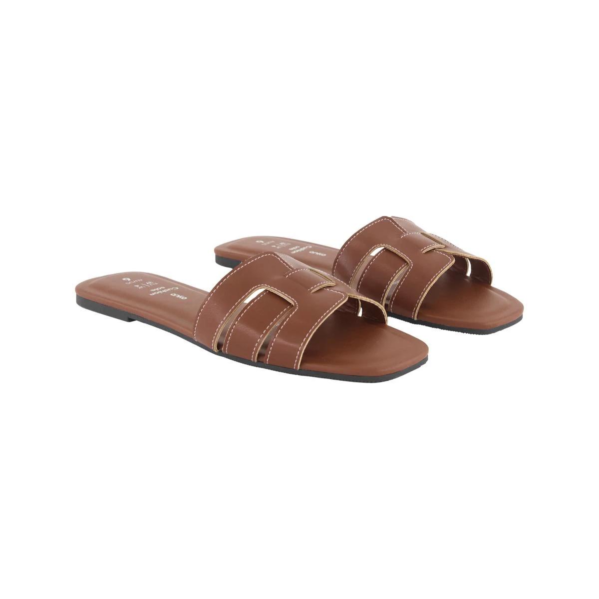 2 Cut Out Detail Slides DARKER TAN, 2 of 3