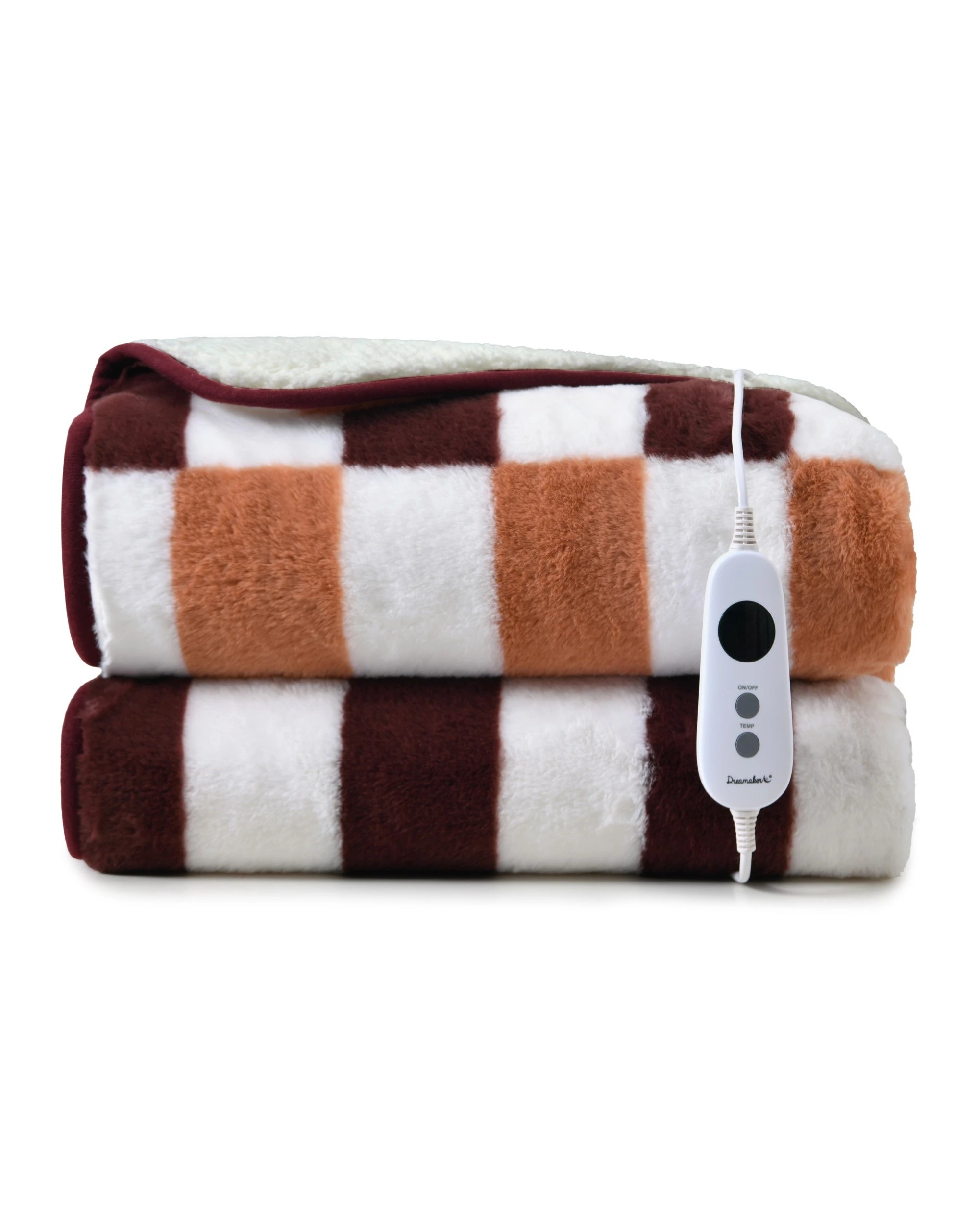 2 Dreamaker Alma Faux Fur Heated 180x200cm - Chocolate Mousse, 2 of 9
