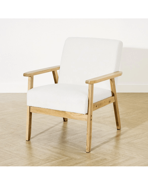 Timber Boucle Chair Kmart