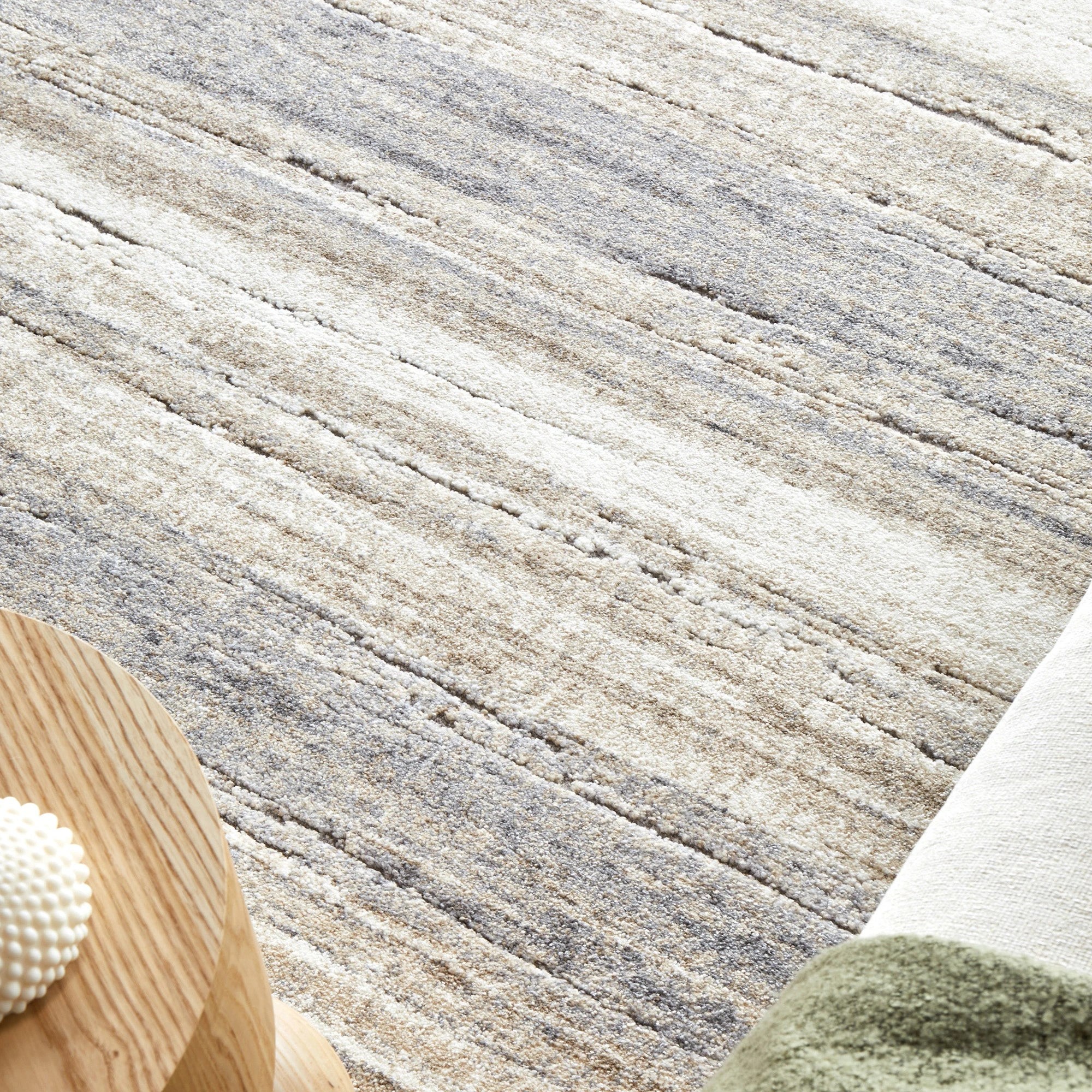 3 Common Ground Rugs Breezewood 77 400x300cm - Extra Extra Large Indoor Floor Rug - Silver, 3 of 7