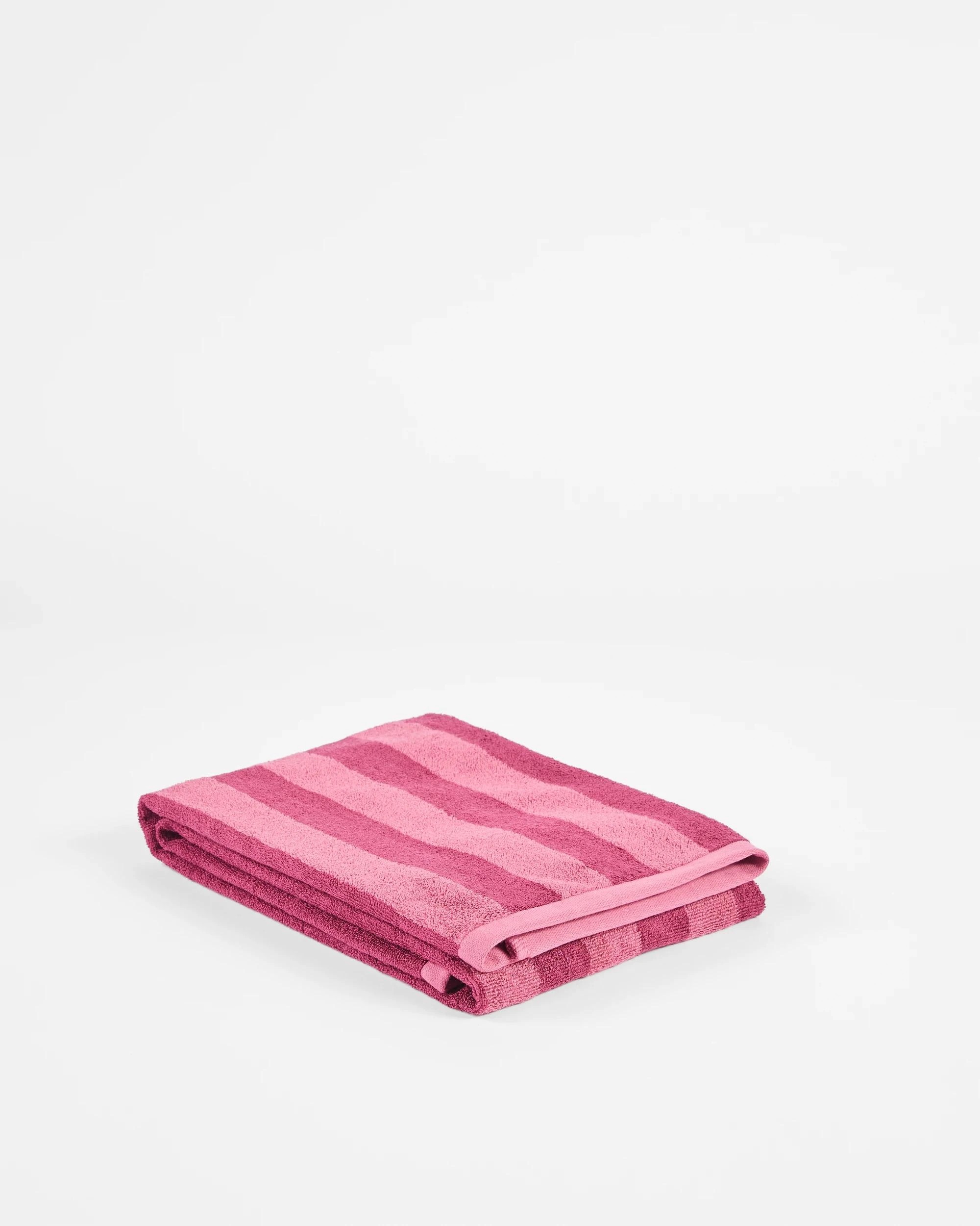 1 Target Australian Cotton Blend Logan Stripe Bath Towel - Purple, 1 of 3