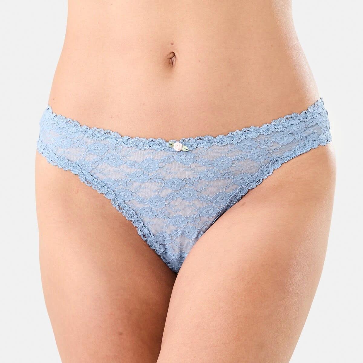 4 3 Pack Lace Rosette G-String Briefs Db Ll Hb, 4 of 9