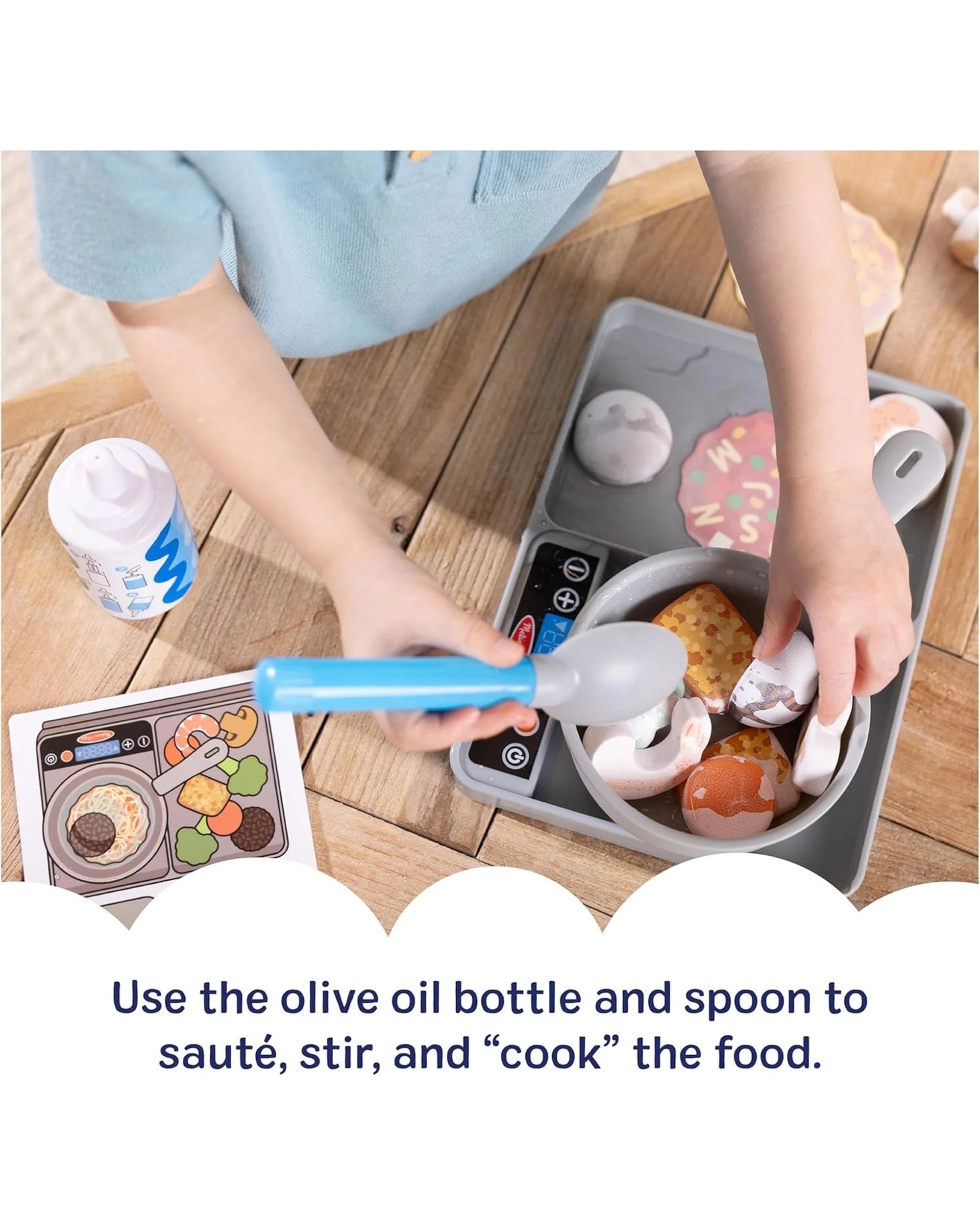 7 Melissa and Doug Water WOW! Simmer and Stir Stove Top Play Set, 7 of 8