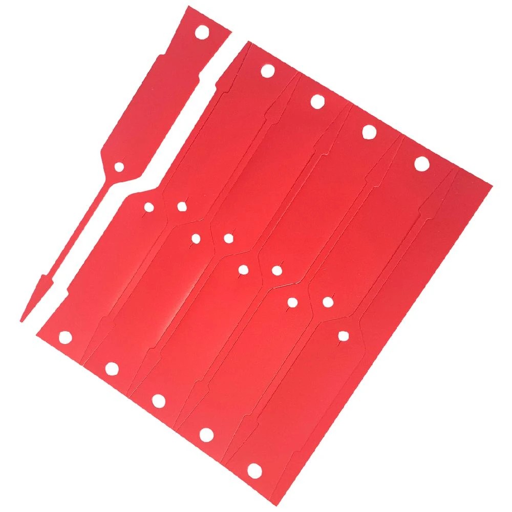1 Disposable Vinyl Key Tags Red 500 Pack, 1 of 3