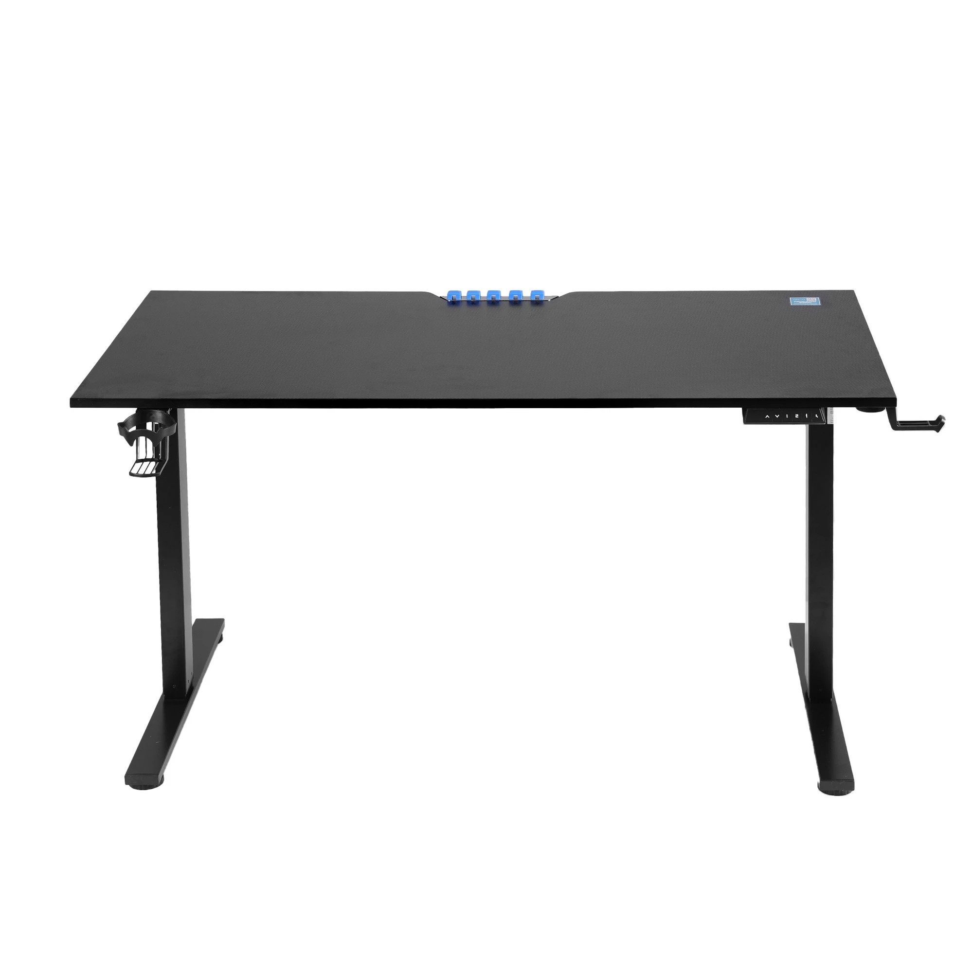 1 Artiss Electric Standing Desk Height Adjustable Gaming Desk Home Office 140cm - Black, 1 of 6