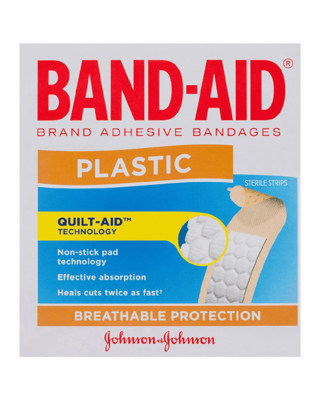 Band-Aid Plastic Strips 100 