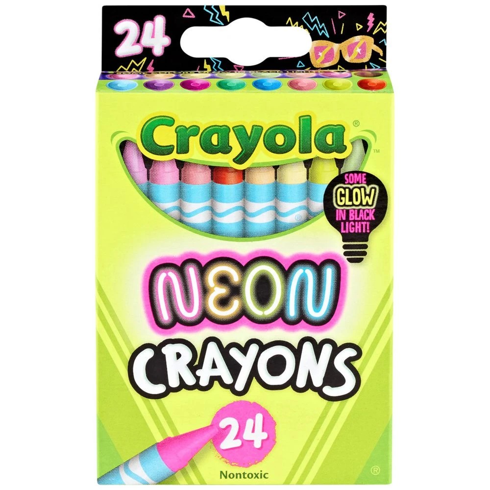 1 Crayola Neon Crayons 24 Pack, 1 of 6