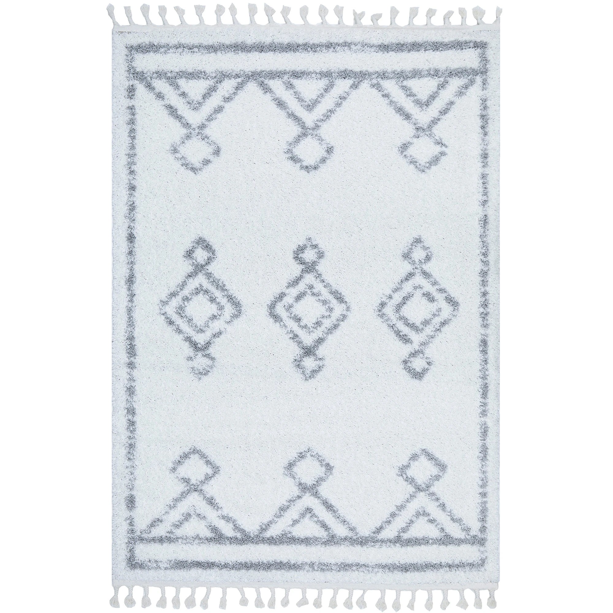 2 Common Ground Rugs Tangier Temara 170x120cm - Small Shag Rug - Natural, 2 of 8