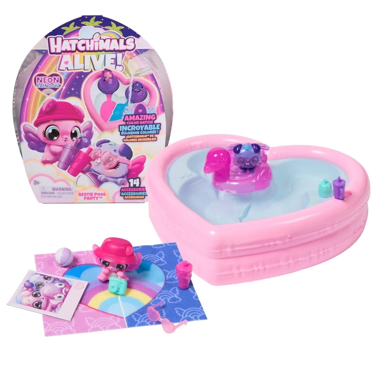 1 Hatchimals Alive! Bestie Pool Party Playset, 1 of 10