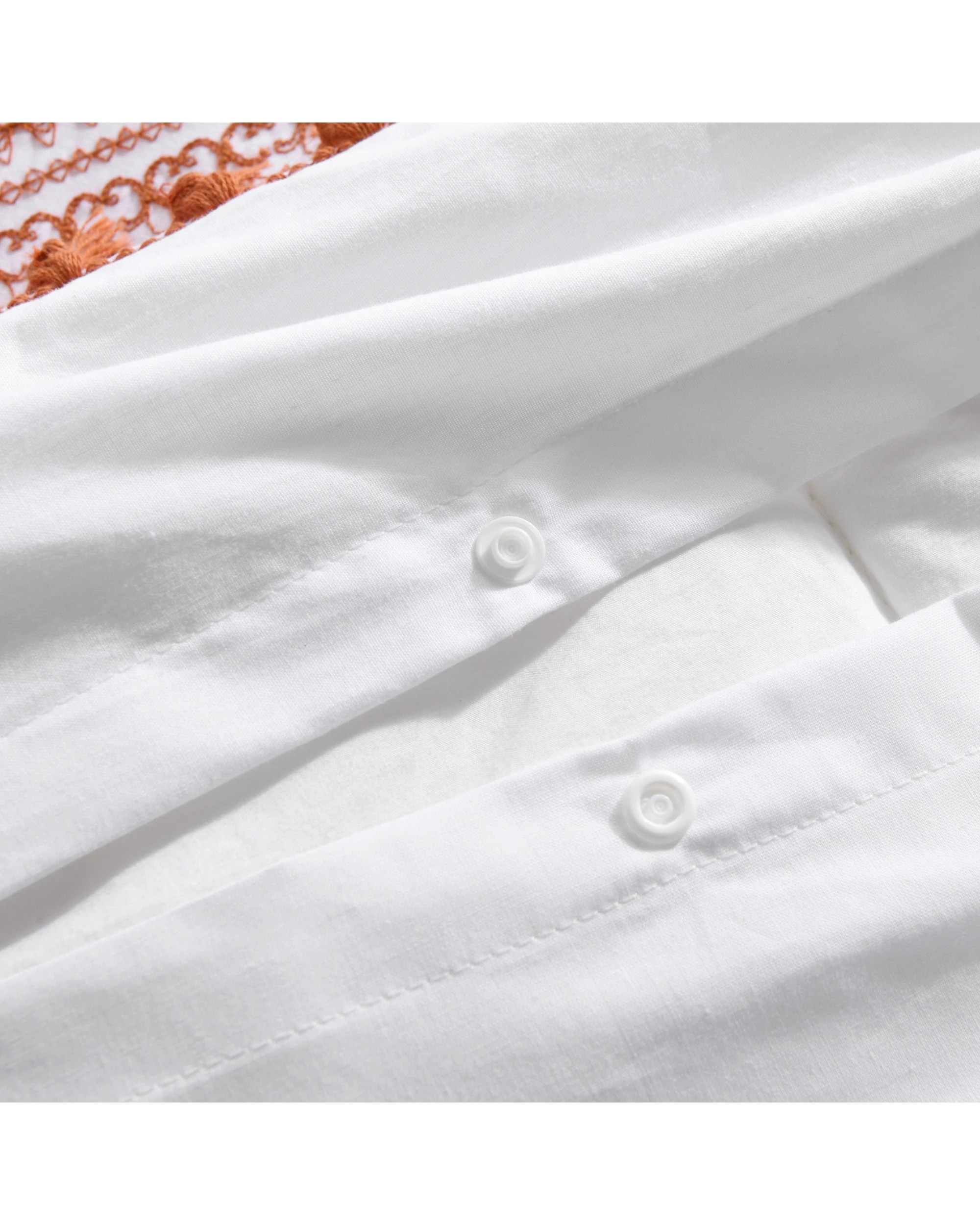 4 Dreamaker Liberty 100% Cotton Quilt Cover Set - King Bed - Rust, 4 of 8