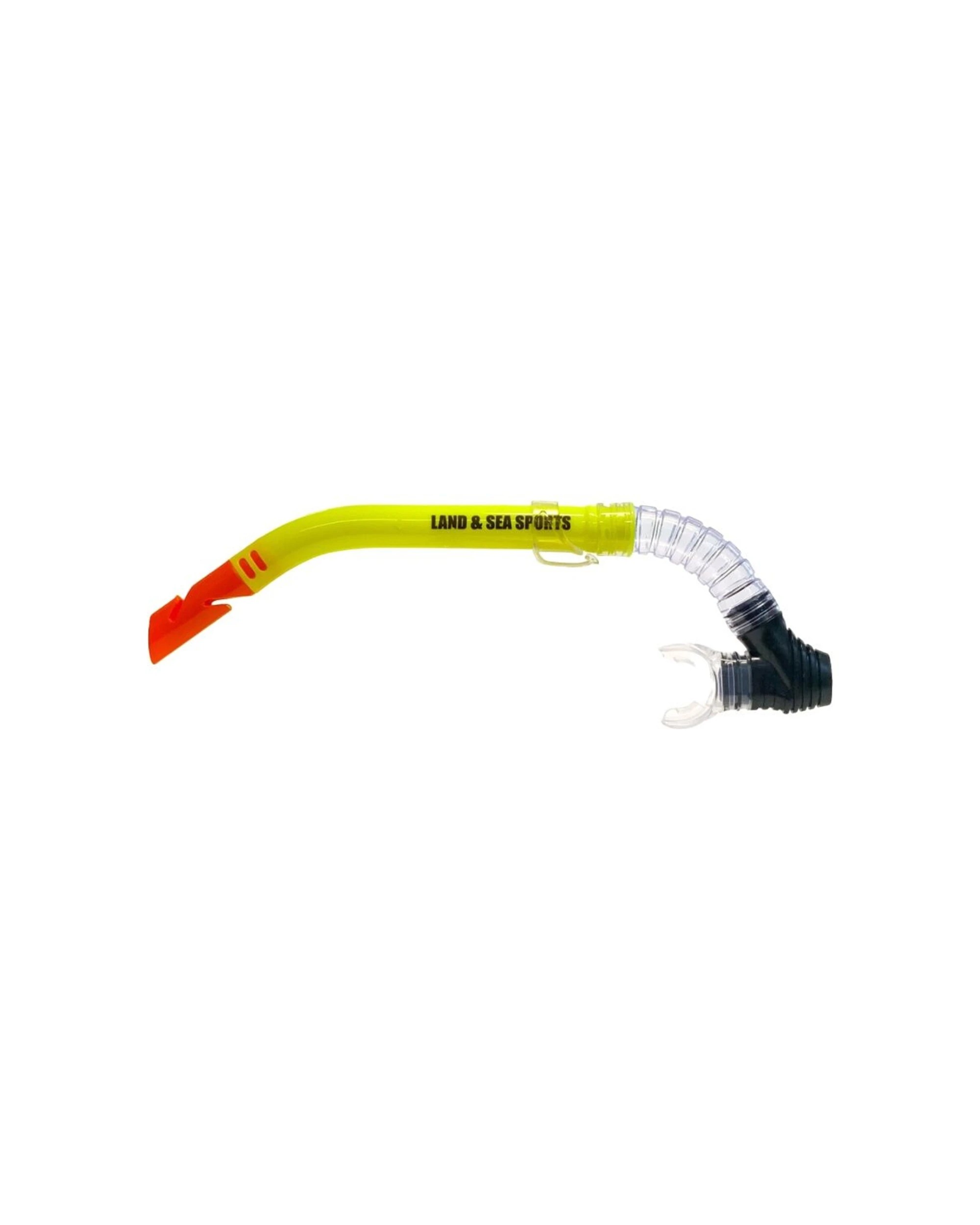 1 Land & Sea Sports Clearwater Snorkel With Silicone Mouthpiece - Yellow, 1 of 1