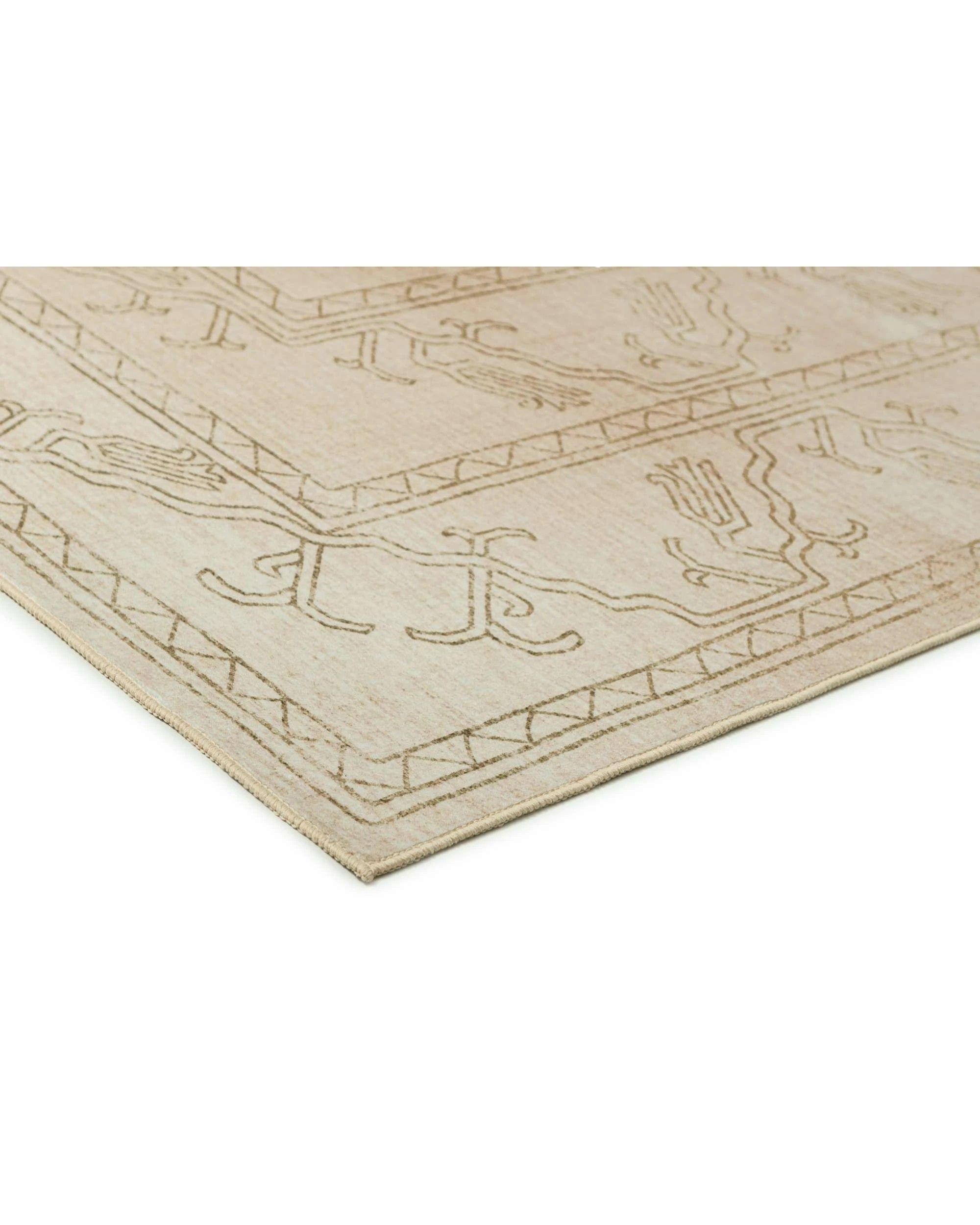 4 Loopsie Teruel Traditional Washable Rug-320cm x 230cm - Beige, 4 of 8