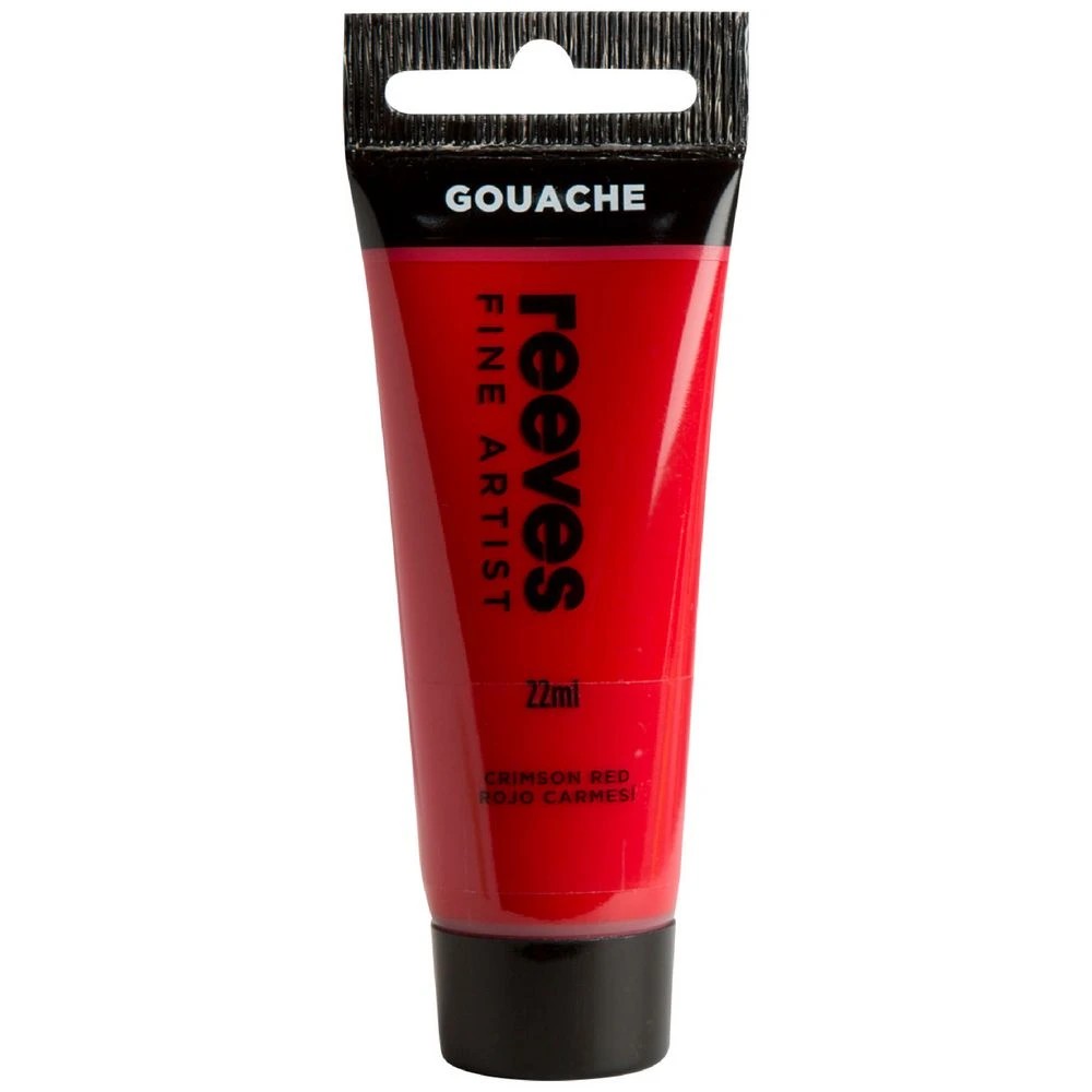 1 Reeves Gouache Paint 22mL Crimson Red, 1 of 1