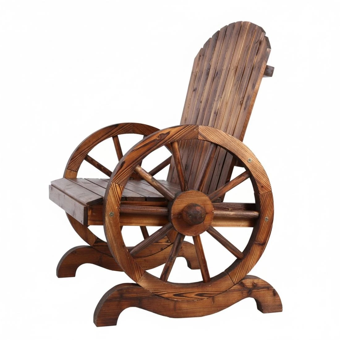 3 Gardeon Outdoor Wagon Chairs Wooden Patio Furniture Indoor Garden - Charcoal, 3 of 5