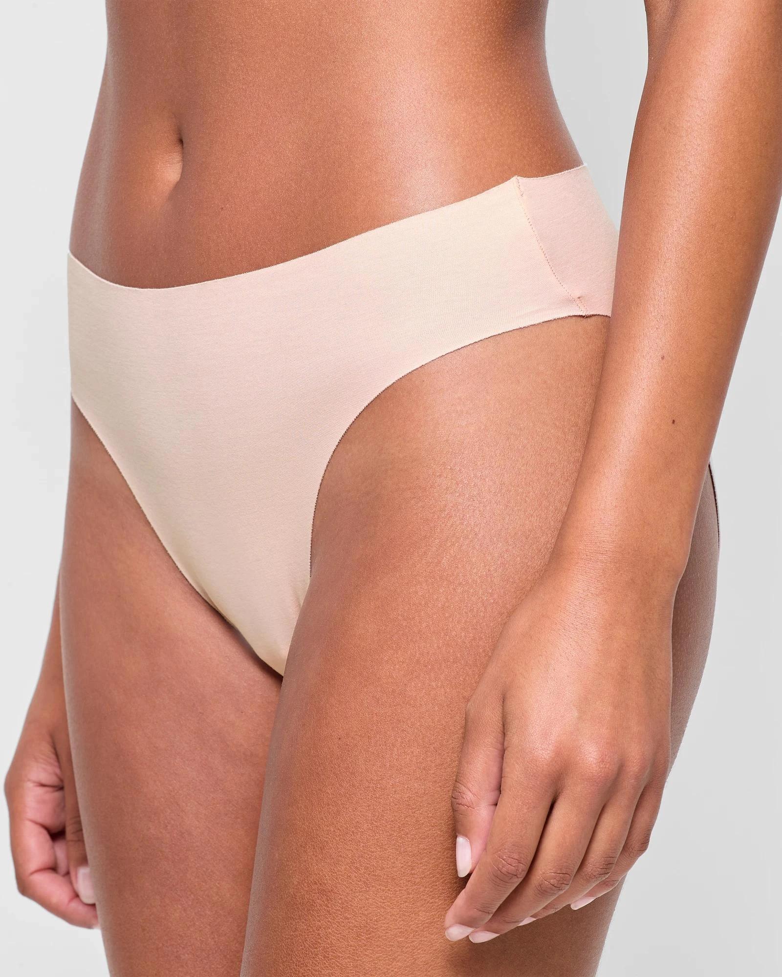 3 Target Woman 2 Pack No Show High Cut Briefs BLUSH  WHITE, 3 of 4