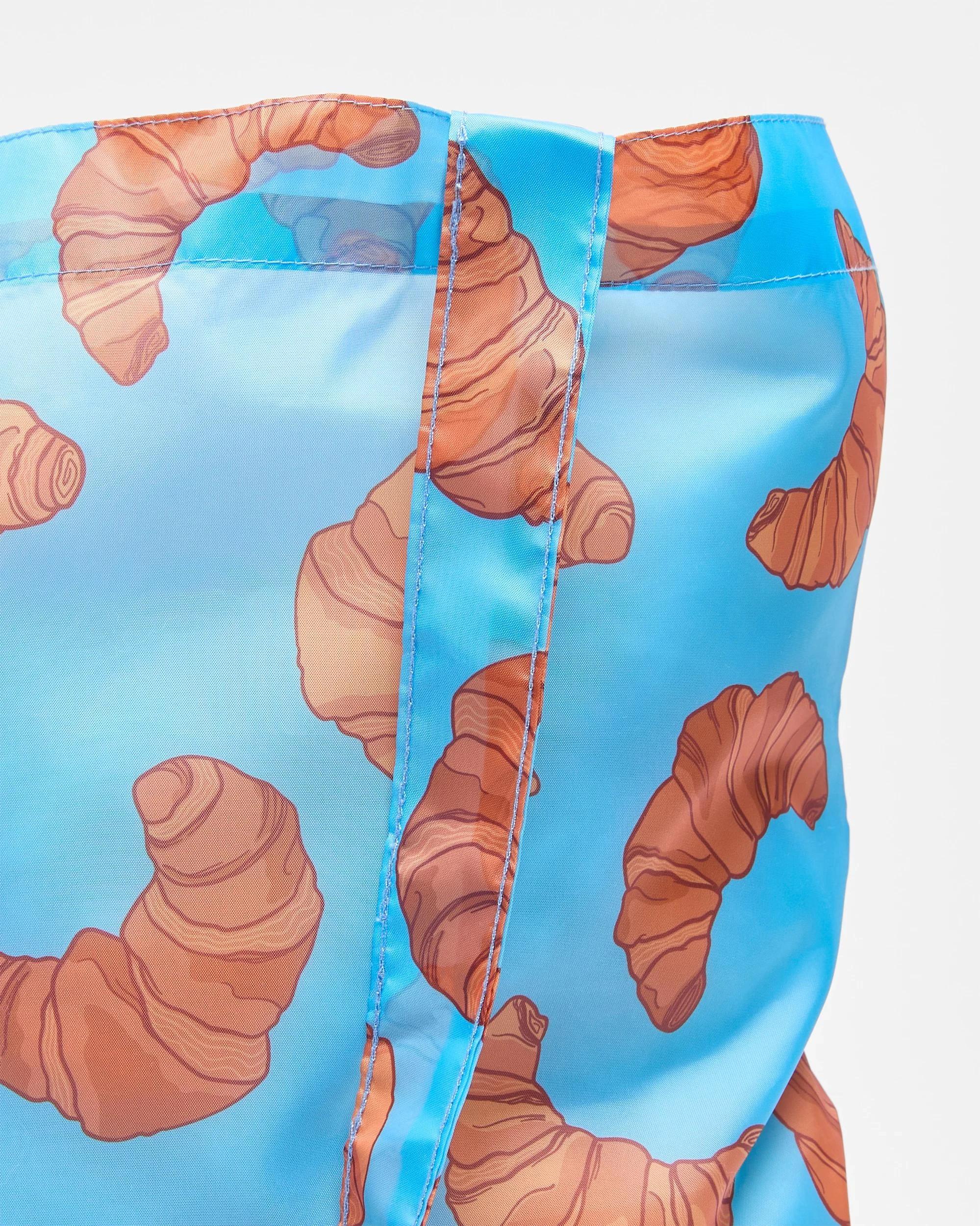 2 Target Fold Up Shopper Tote Bag CROISSANTS, 2 of 3