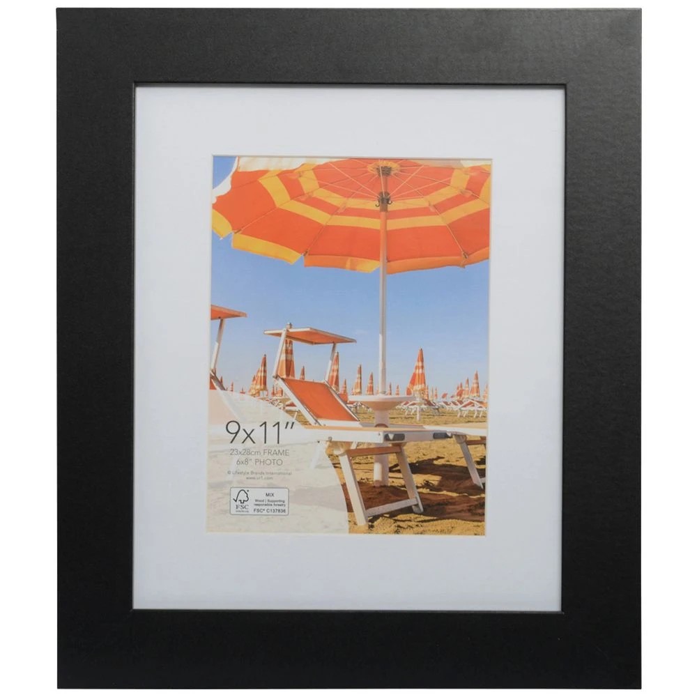 1 Sorrento 9x11" Frame Black, 1 of 4