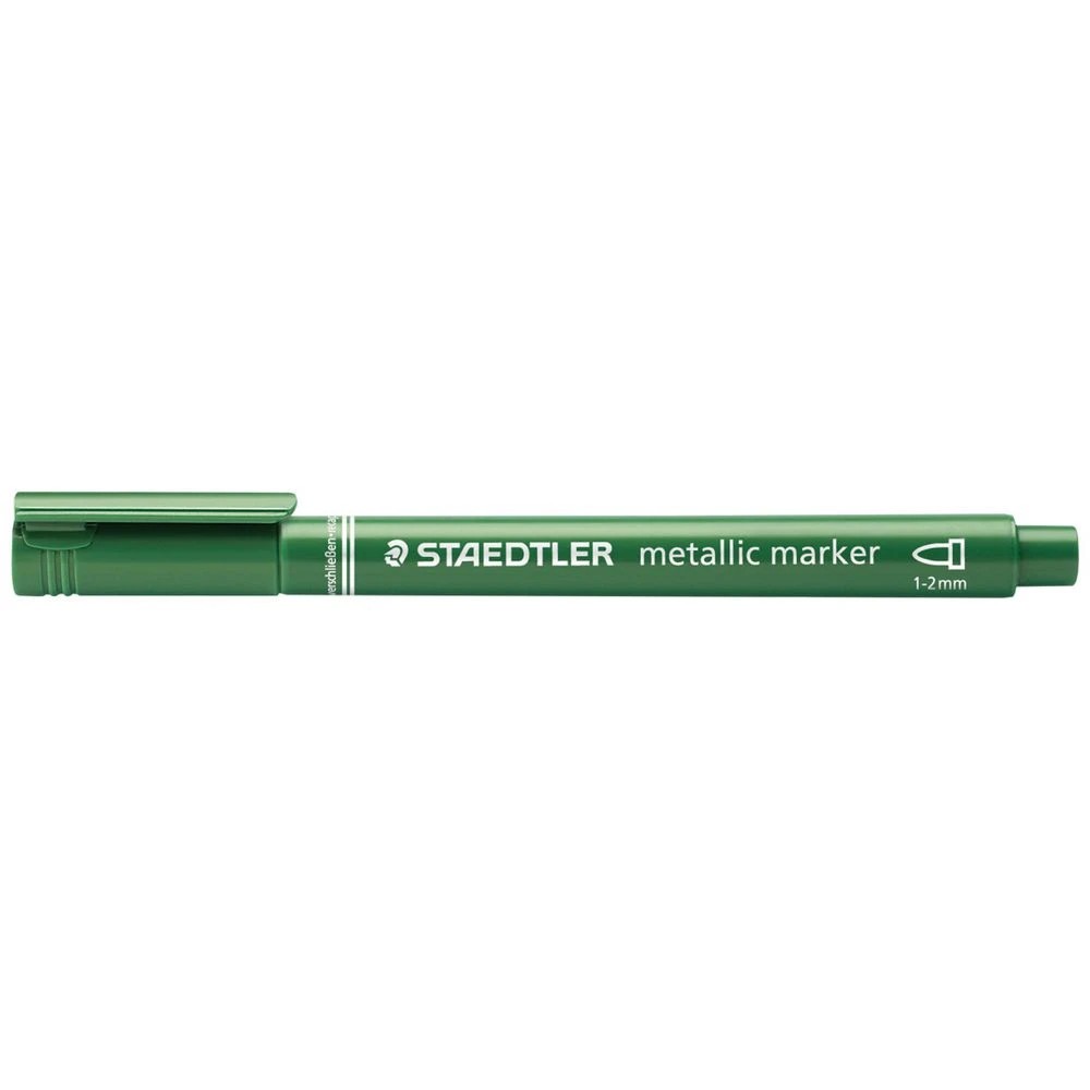 1 Staedtler Metallic Marker Bullet Green, 1 of 2