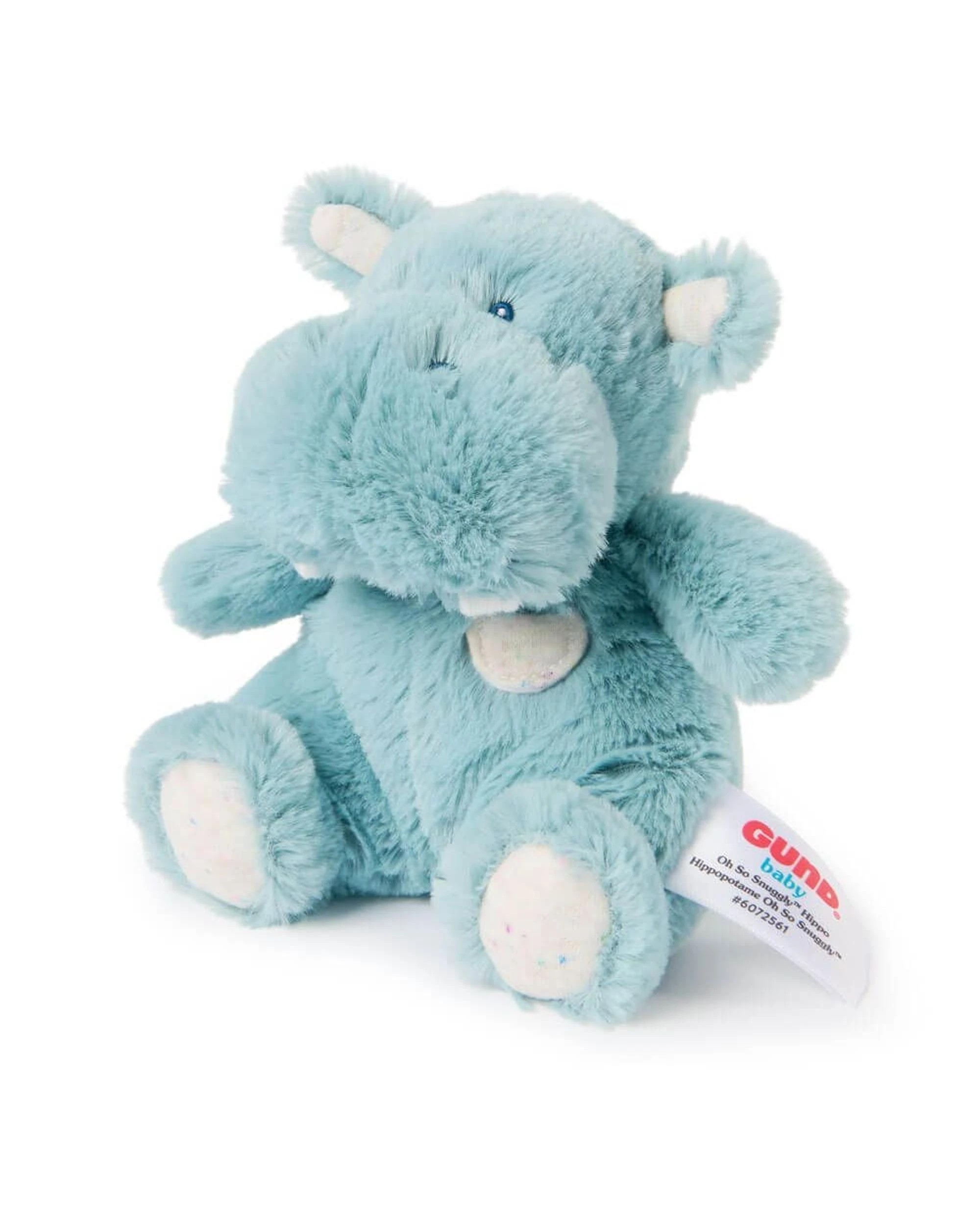 2 Gund Oh So Snuggly Littles Hippo 16cm Plush, 2 of 3