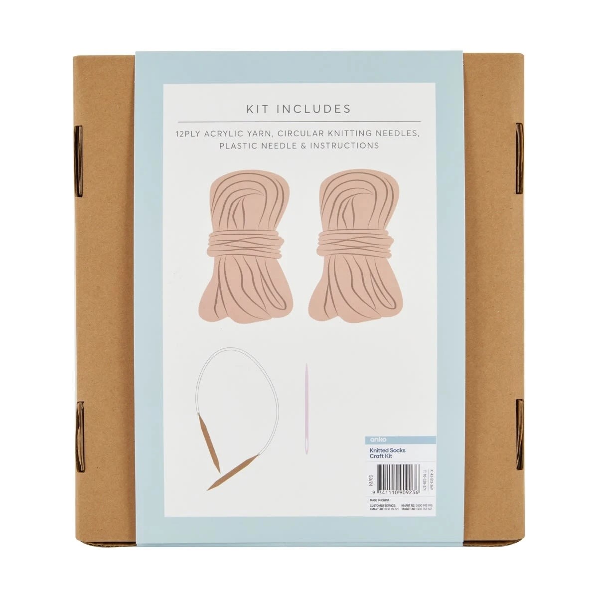 3 Knitted Socks Craft Kit, 3 of 3
