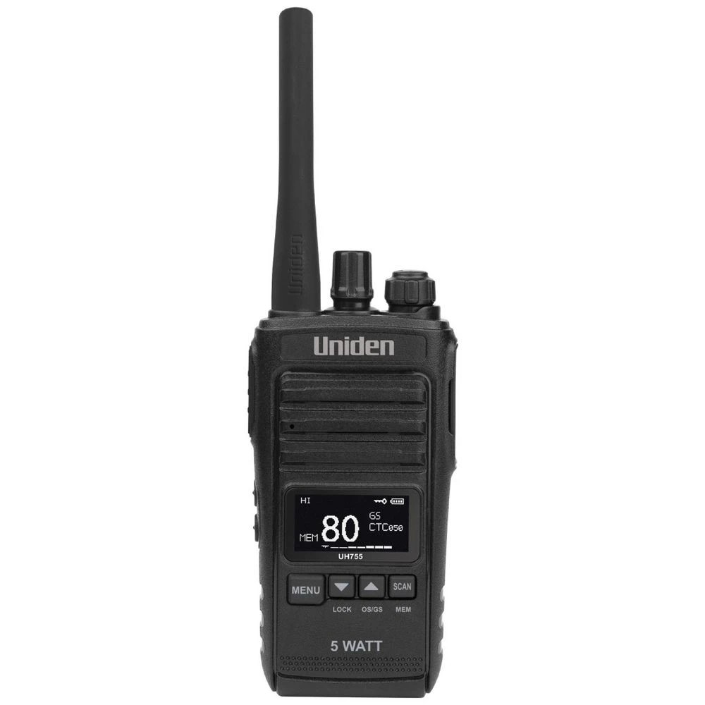 1 Uniden 5 Watt UHF CB Splashproof Handheld Radio, 1 of 1