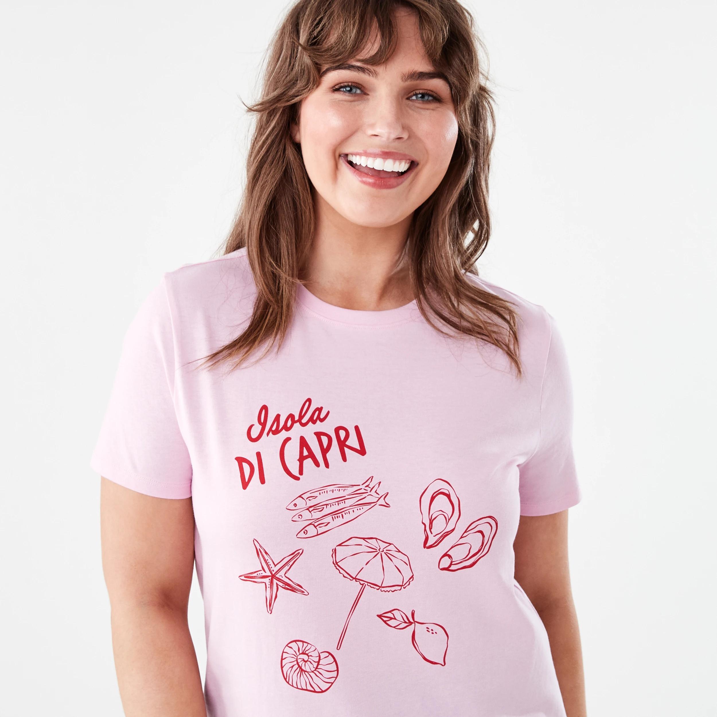 4 Short Sleeve Printed T-shirt Capri, 4 of 5