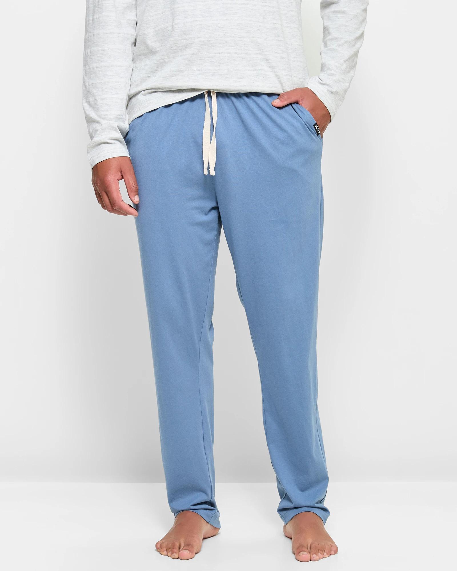 1 Australian Cotton Jersey Sleep Pants - Maxx BLUE, 1 of 5