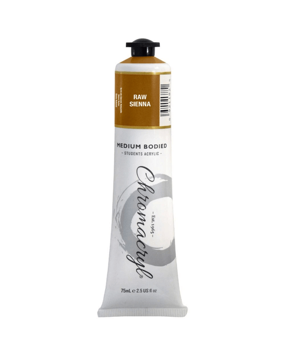 Chromacryl Student Acrylic Paint 75mL Raw Sienna