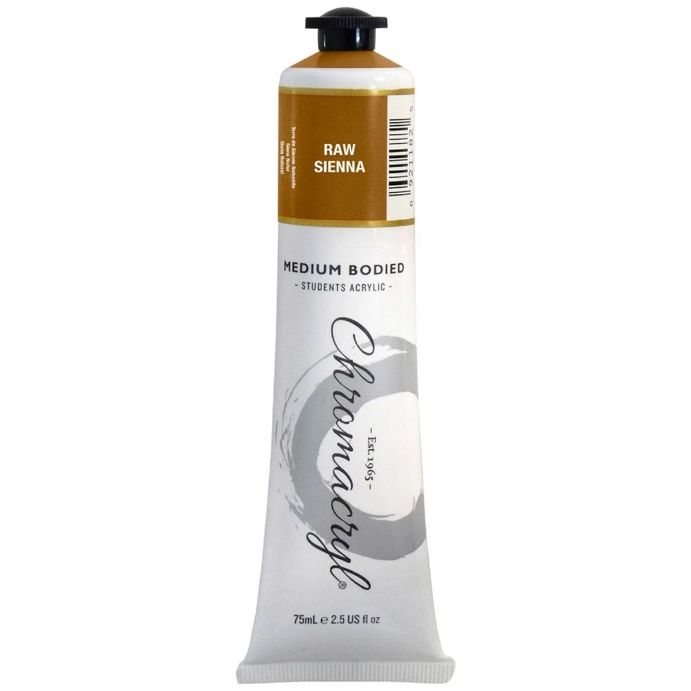 1 Chromacryl Student Acrylic Paint 75mL Raw Sienna, 1 of 1