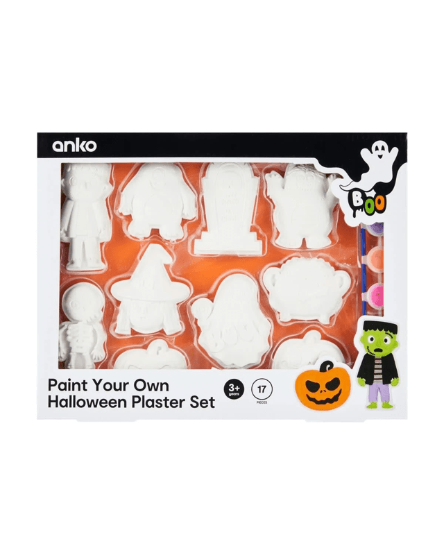17 Piece Paint Your Own Halloween Plaster