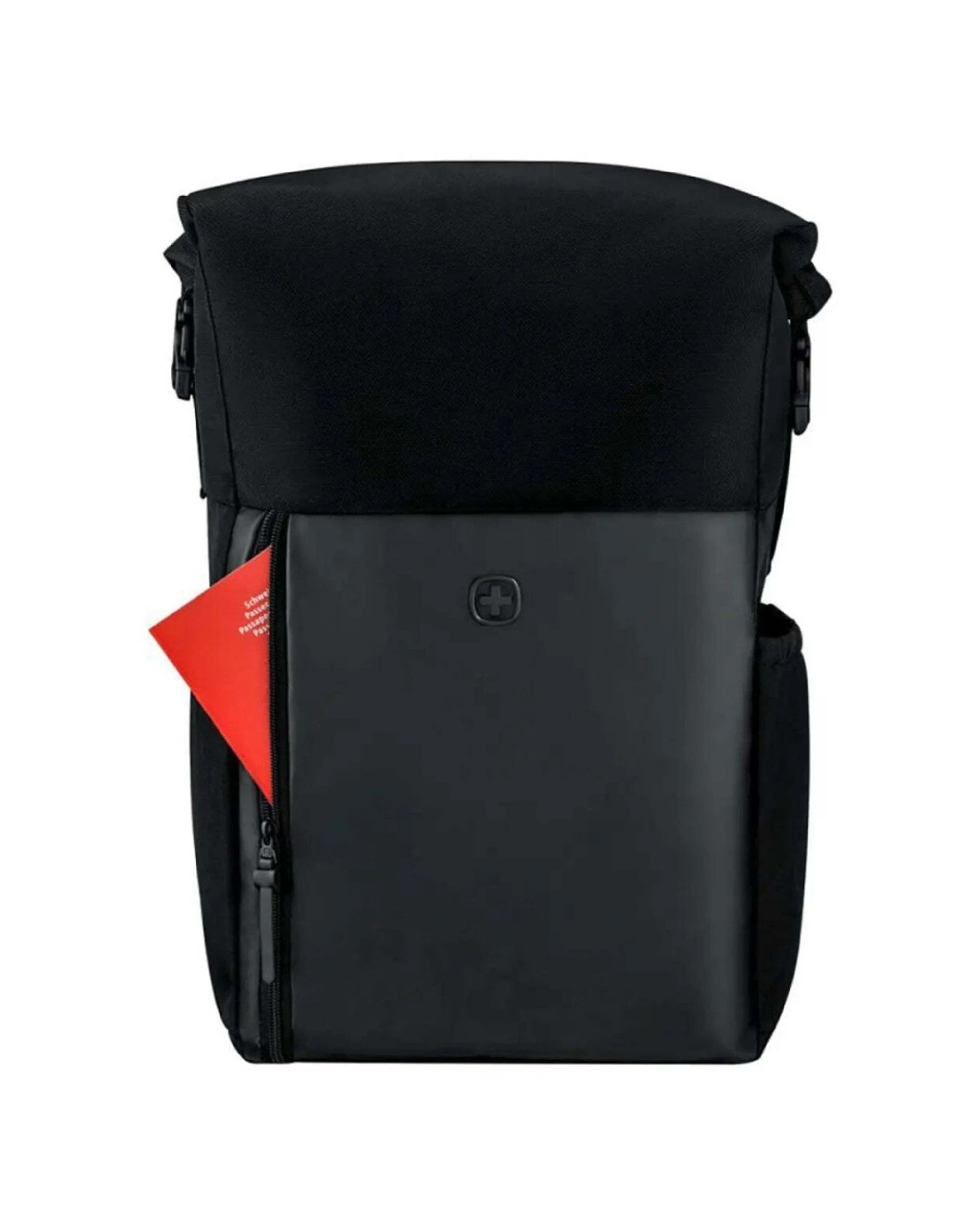 5 Wenger UrbanOne Roll-Top Laptop Recycled PET Polyester Backpack Fits 15.6in - Black, 5 of 7