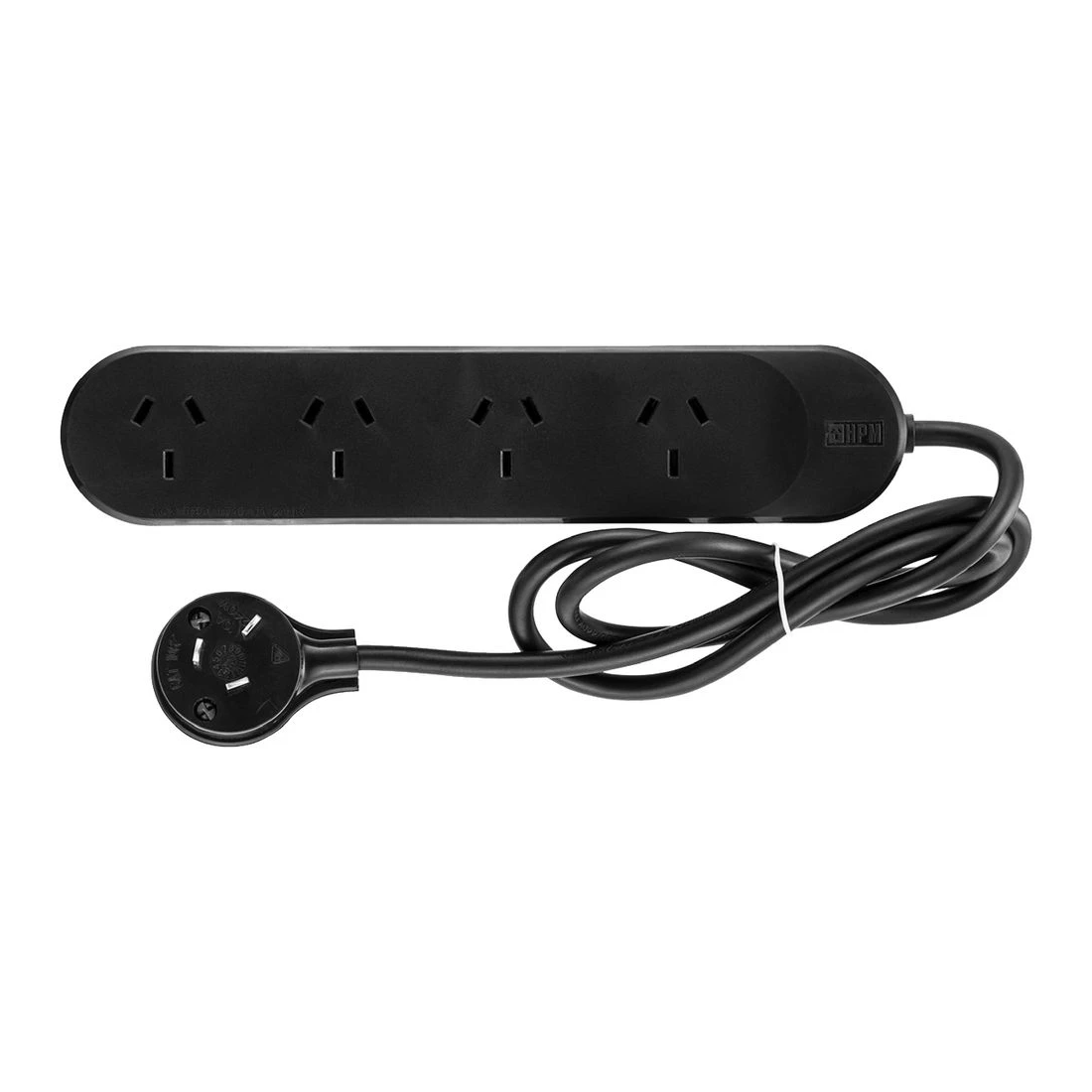 1 HPM 4 Outlet Powerboard Black, 1 of 2