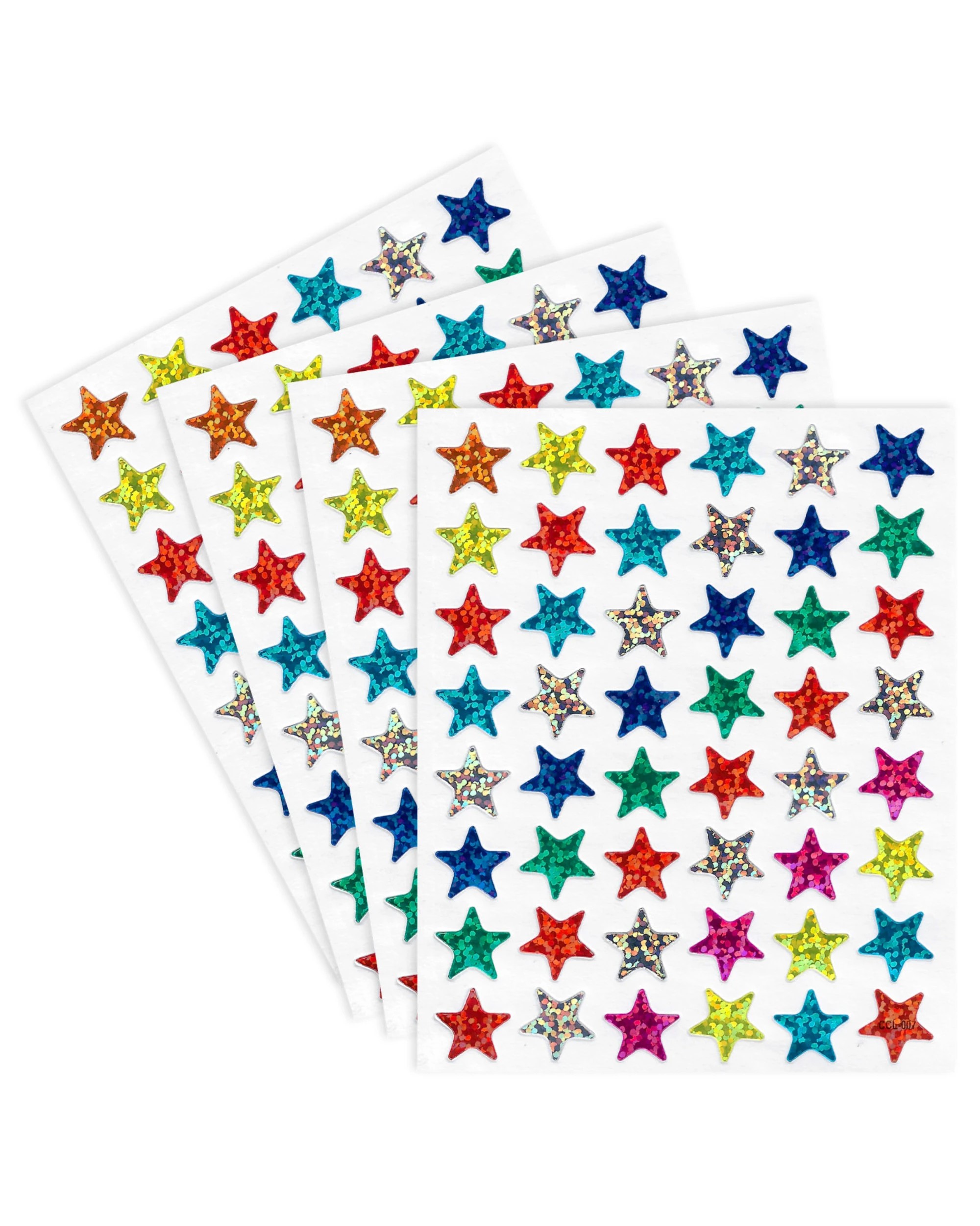 1 Party Maker Multi-Coloured Star Sticker 10 Sheets - Multi, 1 of 3